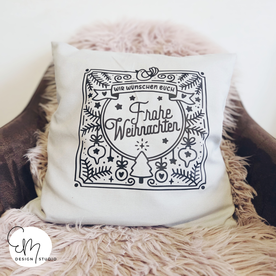 Plotterdatei - "Frohe Weihnachten Ornament"