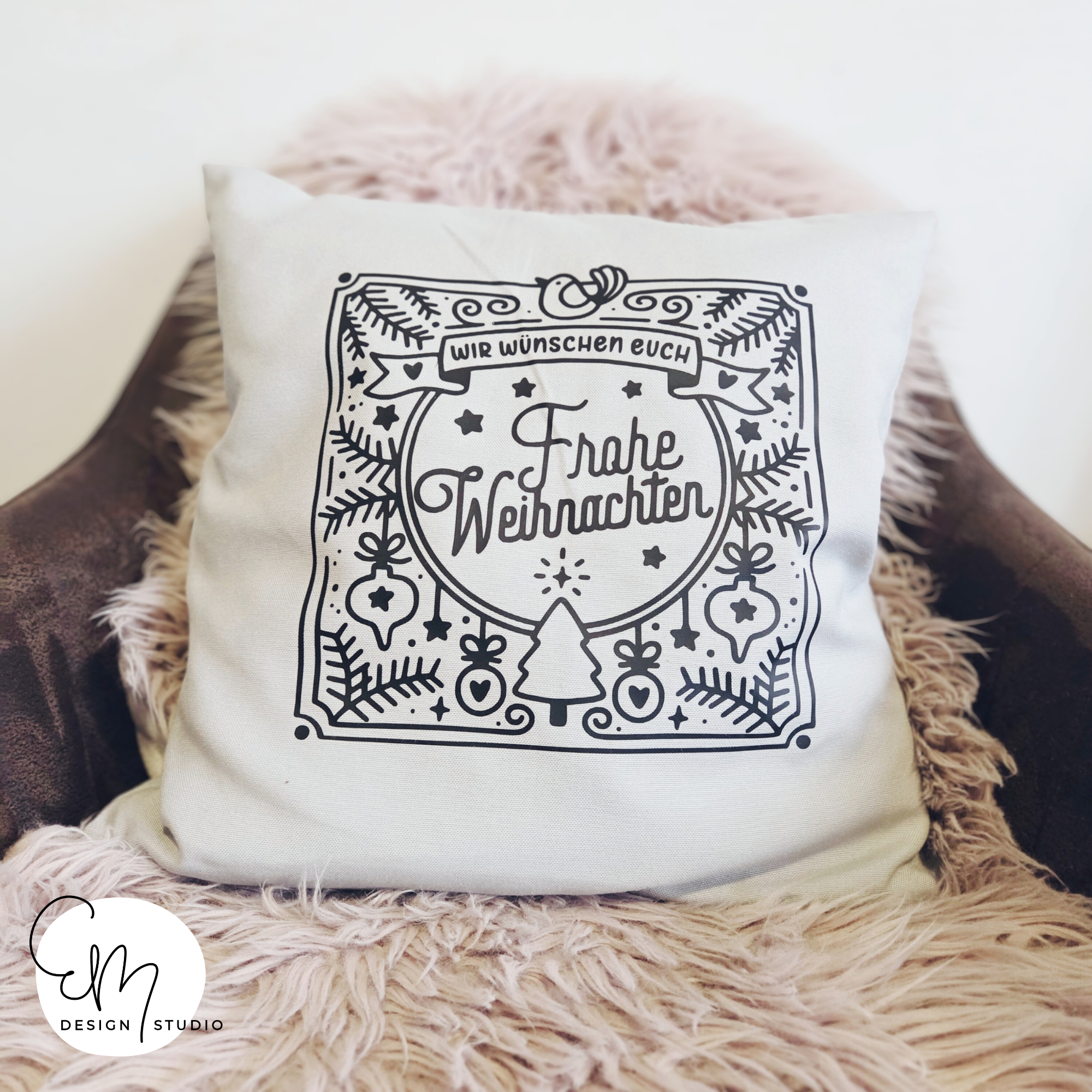 Plotterdatei - "Frohe Weihnachten Ornament"