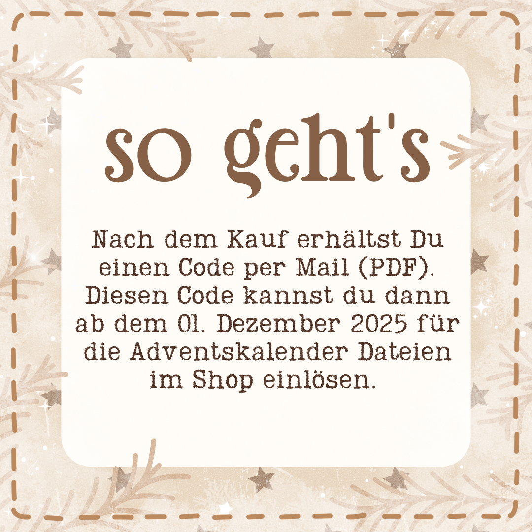 Digitaler Adventskalender 2025 - Ella Mattsson - Mit Plotter und Lasercut Dateien