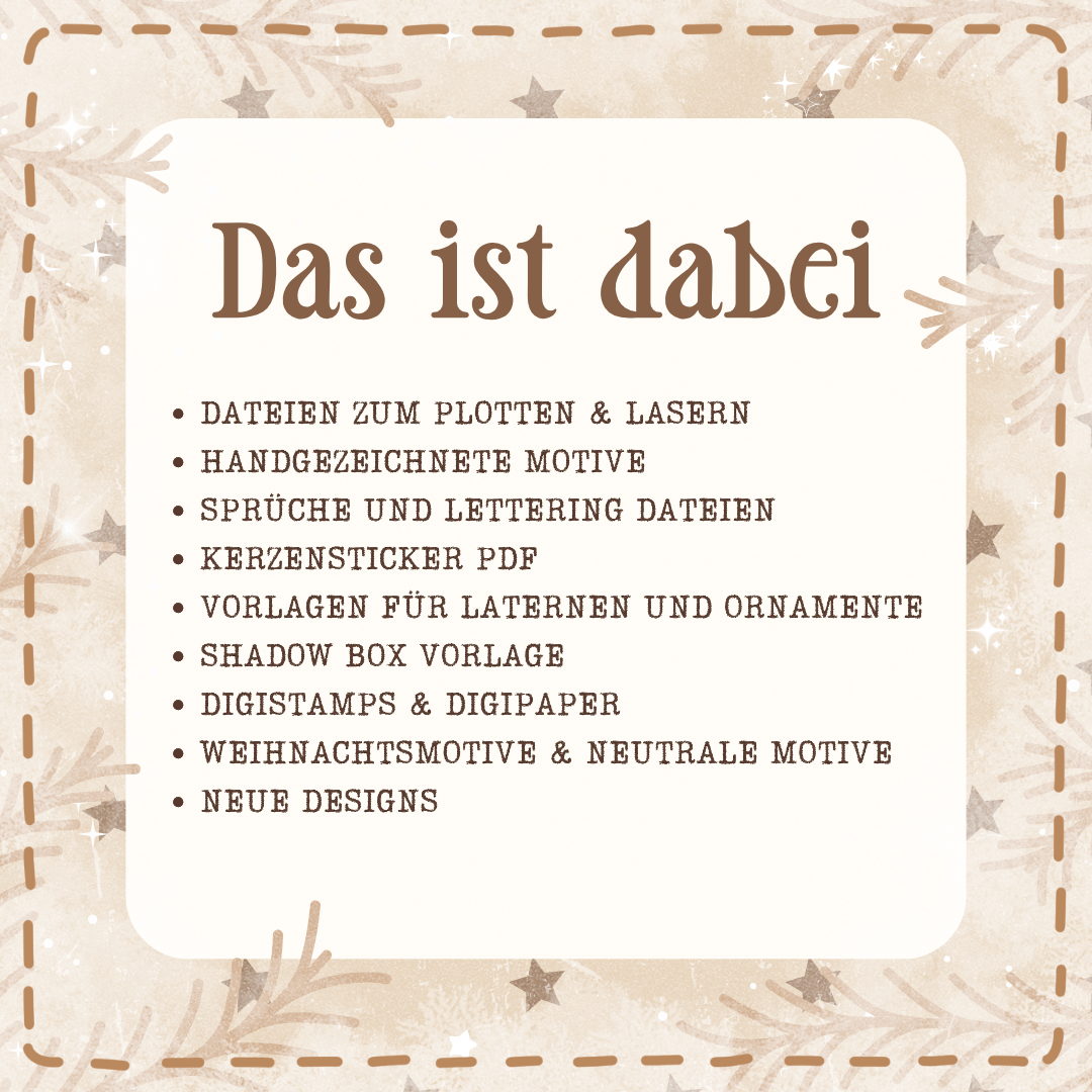 Digitaler Adventskalender 2025 - Ella Mattsson - Mit Plotter und Lasercut Dateien