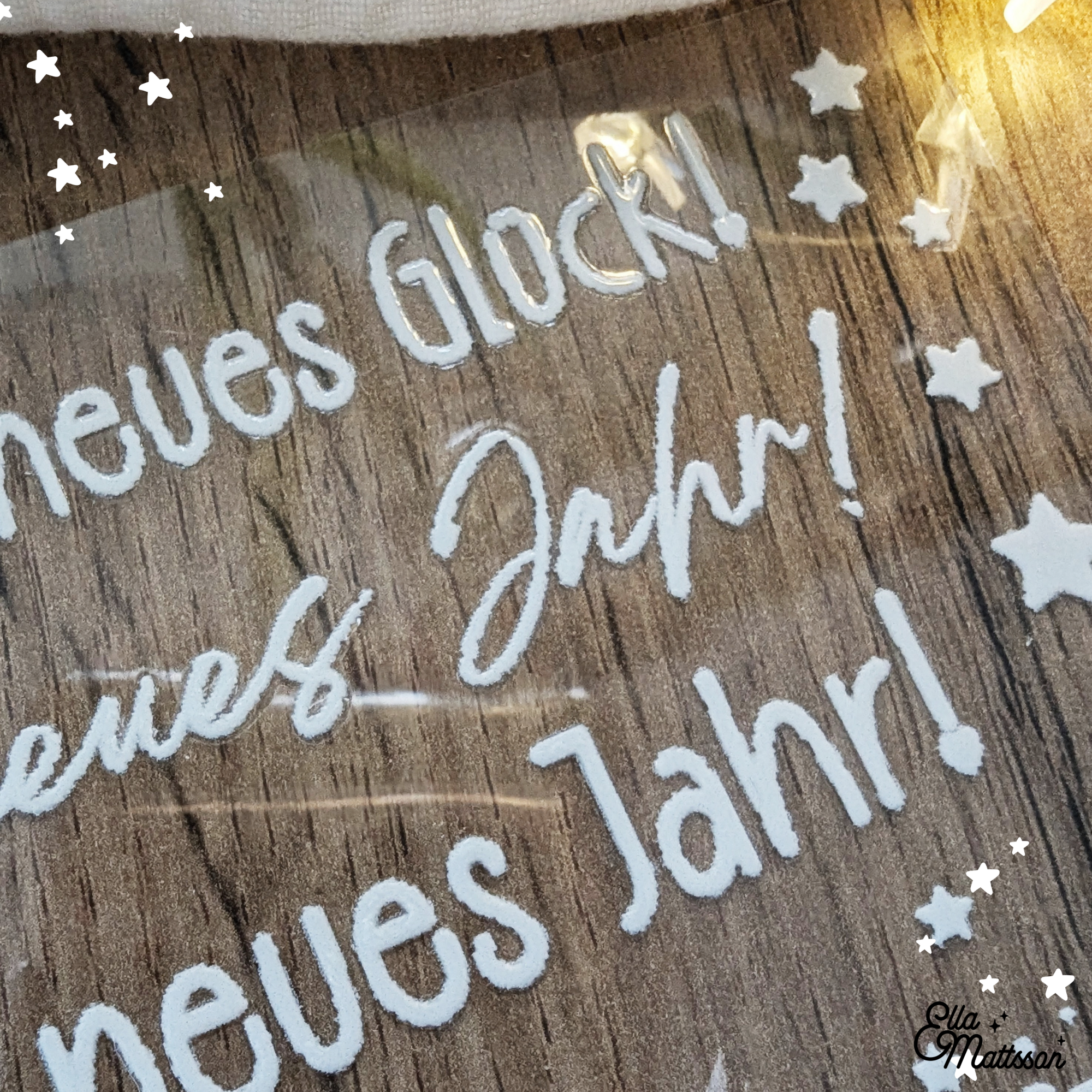 (B-WARE) Rub on Sticker "Frohes neues Jahr" - Ella Mattsson©