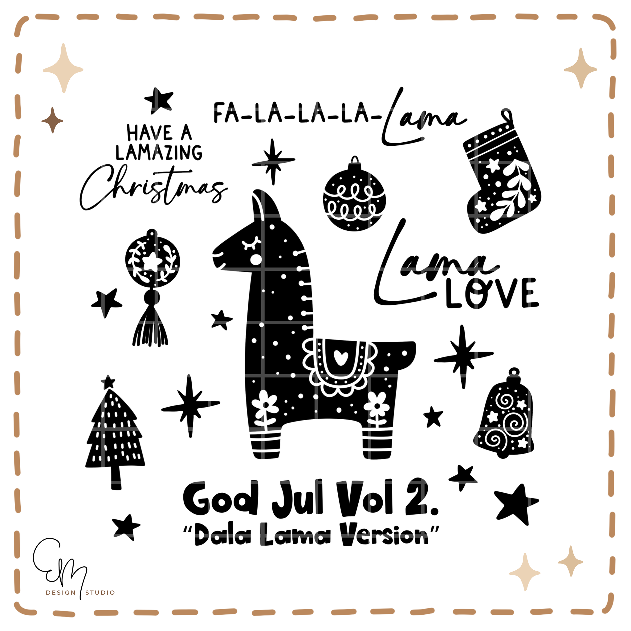Plotterdatei Bundle "God Jul Vol 2. - Dala Lama Version"