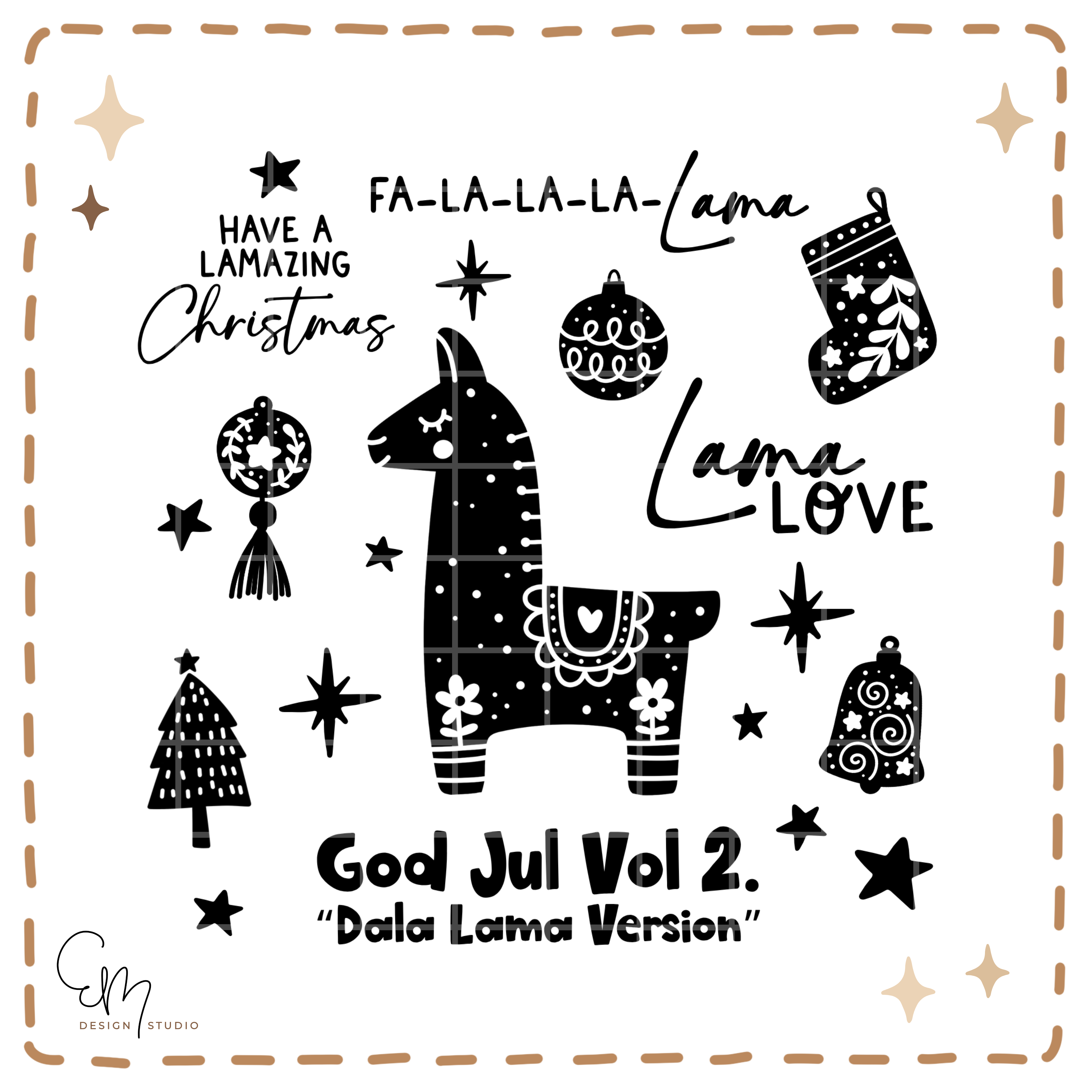 Plotterdatei Bundle "God Jul Vol 2. - Dala Lama Version"