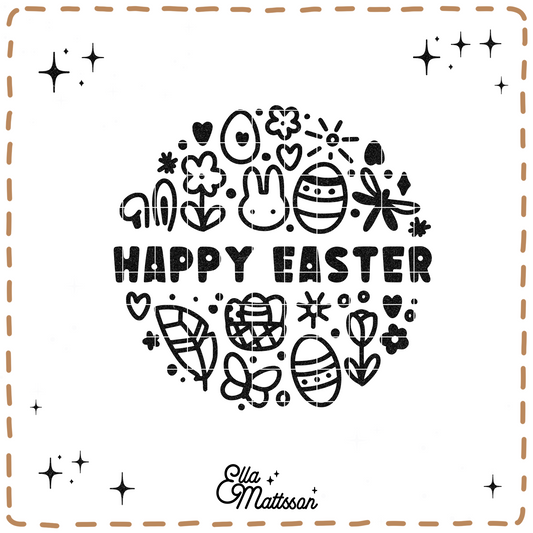 Plotterdatei - "Happy Easter" - Ella Mattsson©