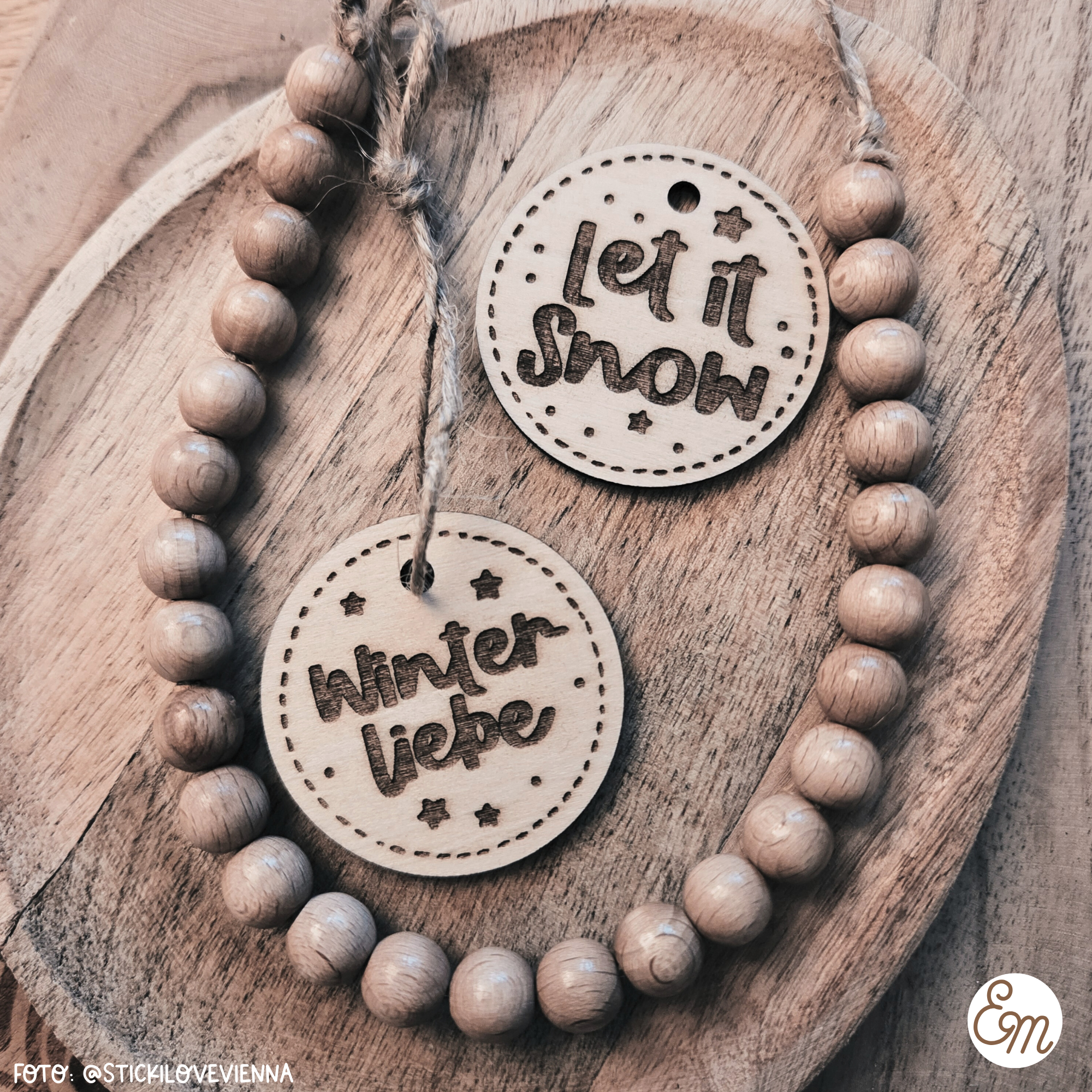 Lasercut Datei - Winterliche Anhänger No 1