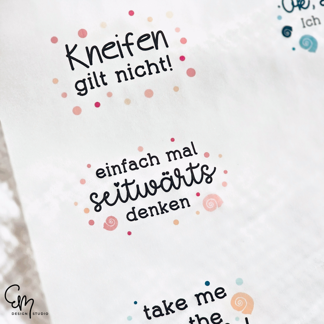 Gedruckte Inlay-Vorlagen auf Transparentpapier – "Lenny Crabitz"