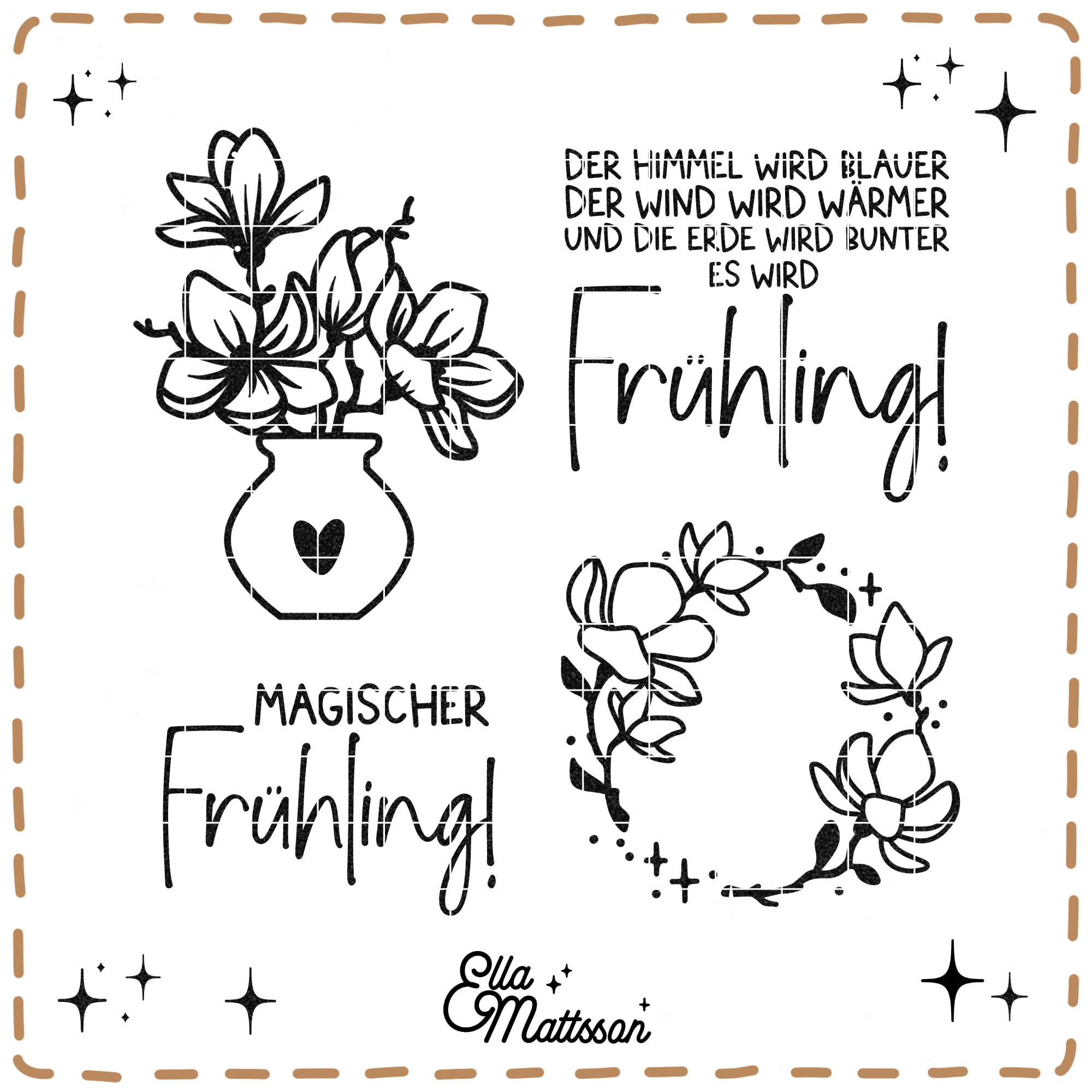 Plotterdatei Bundle - "zauberhafte Magnolien"