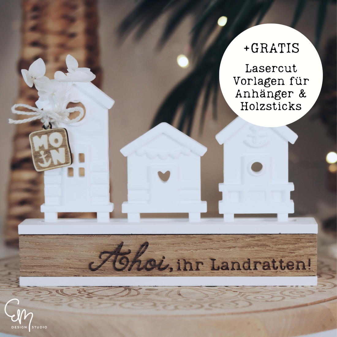 Silikonform "Strandhäuschen Einschieber" für Sockel "Solis"