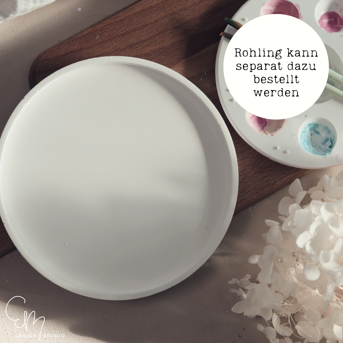 Silikonform Mosaik Tablett M - "Henny Bloom"