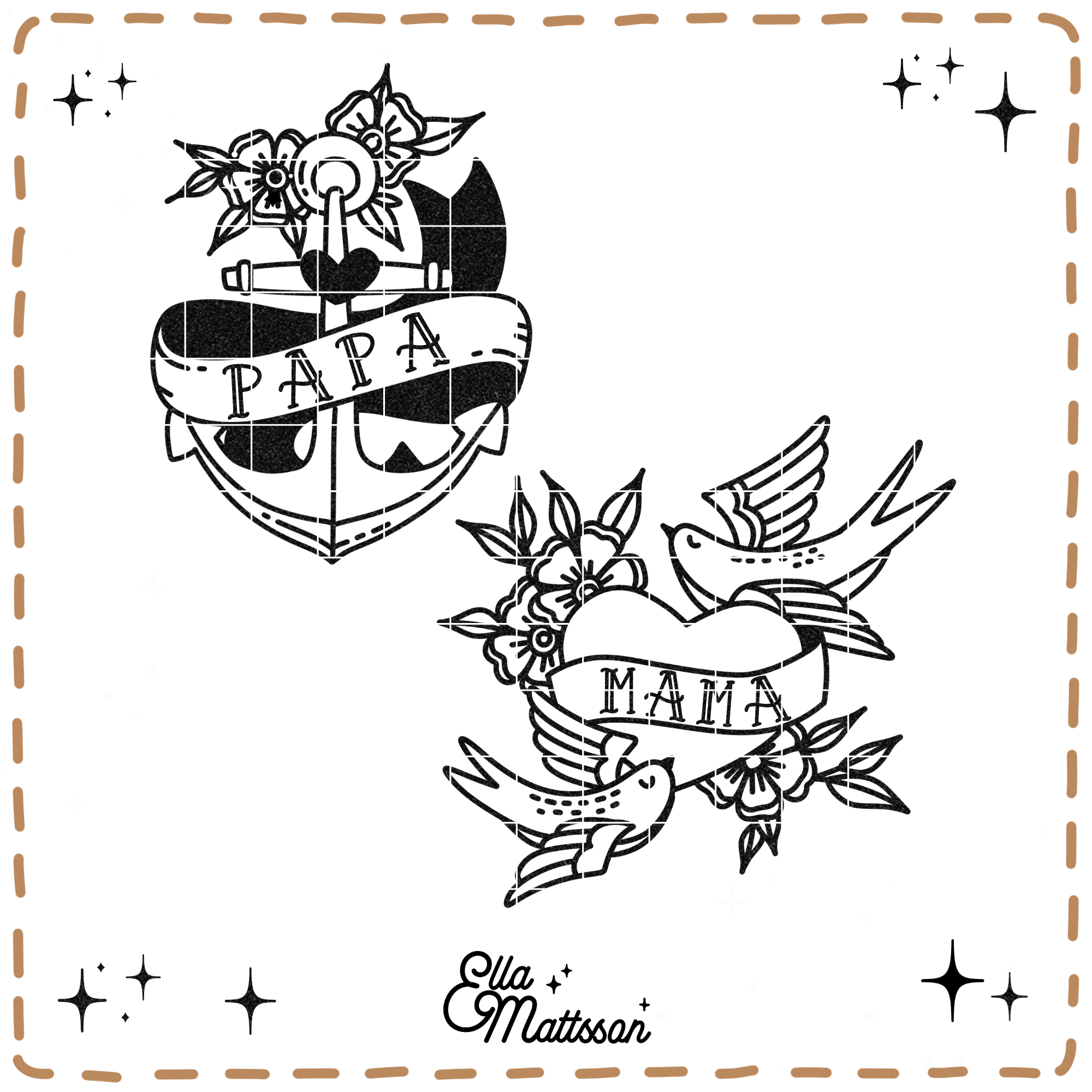 Plotterdatei Bundle - "Old School Tattoos"