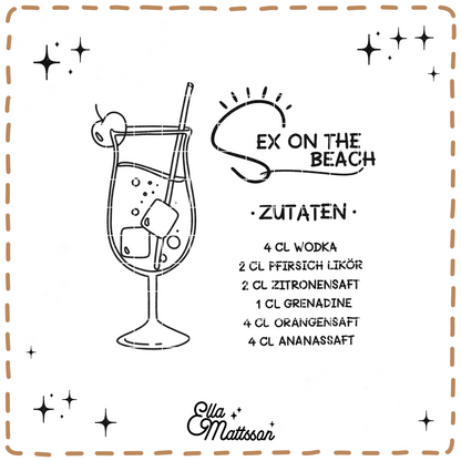 Plotterdatei - "Sex on the Beach Cocktail" - Ella Mattsson©