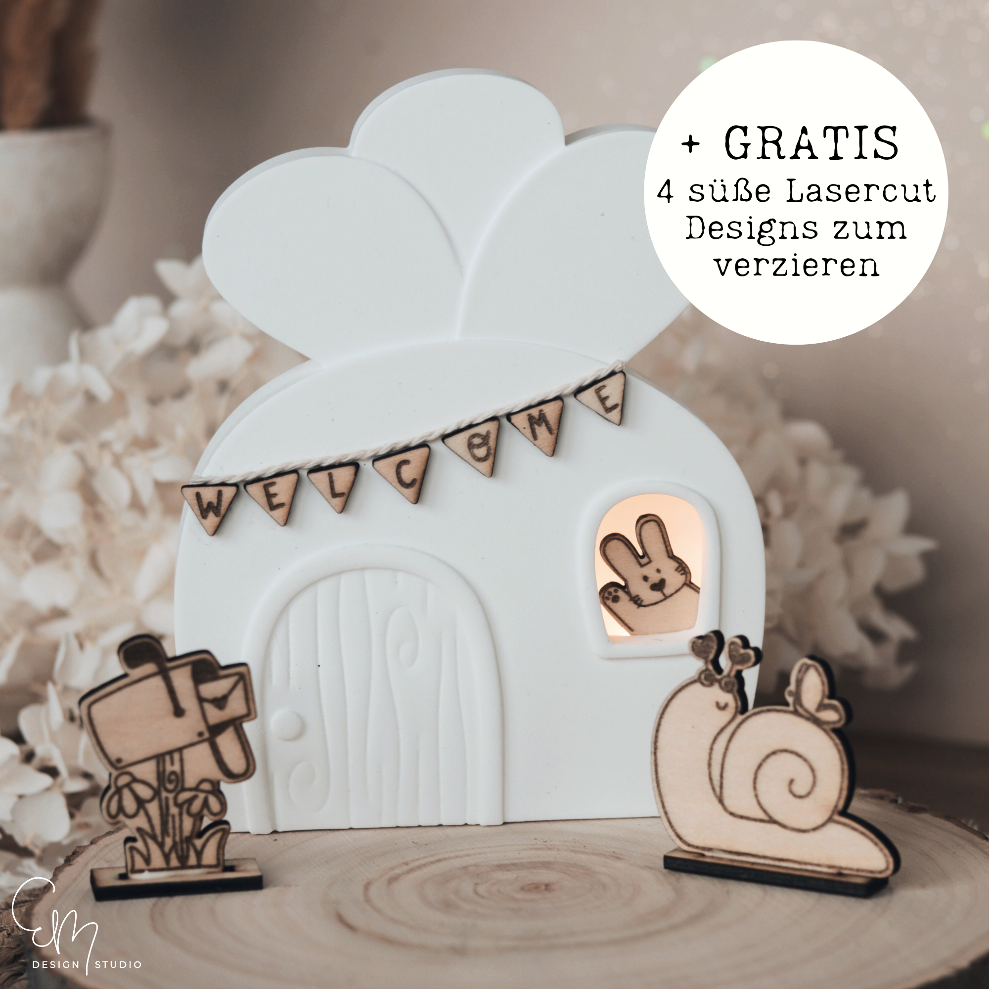 Silikonform - Möhrchenhaus + GRATIS Lasercut Dateien