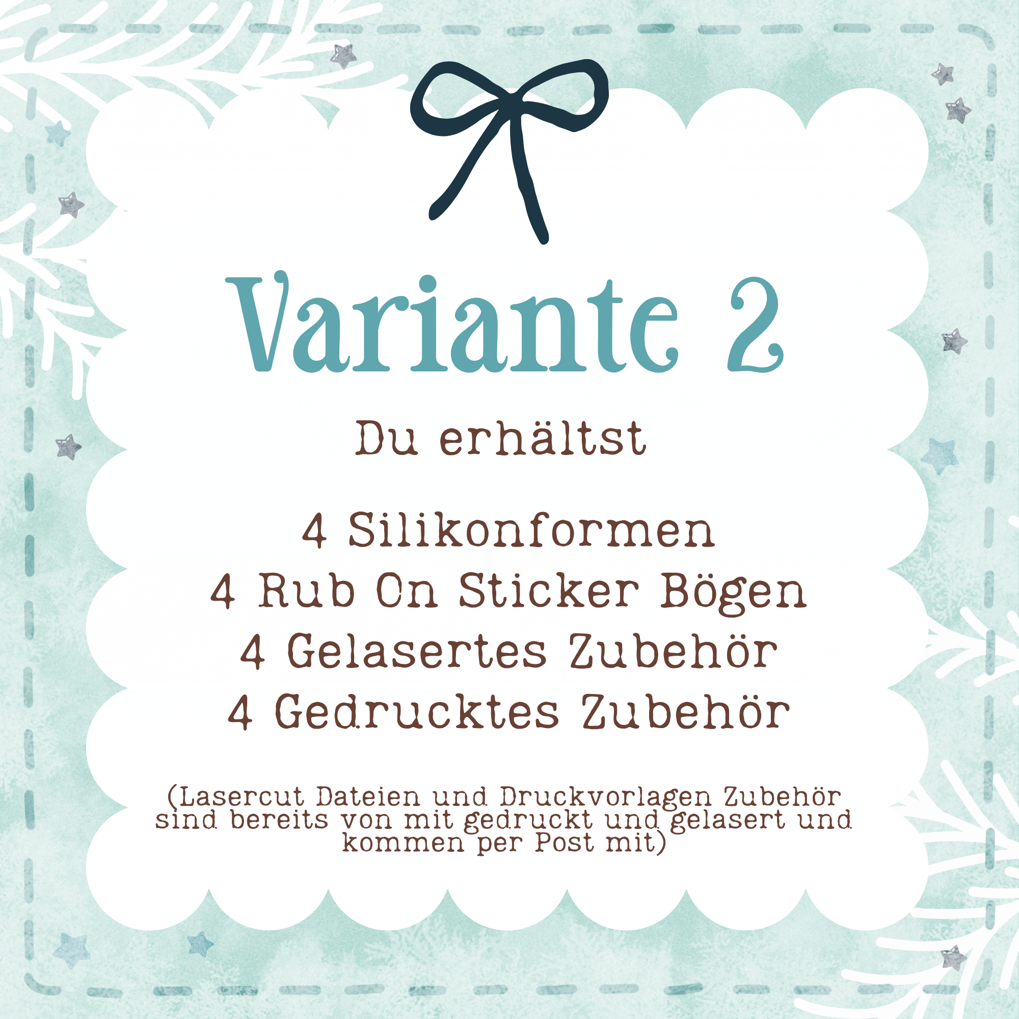Silikonformen Adventskalender Wundertüte