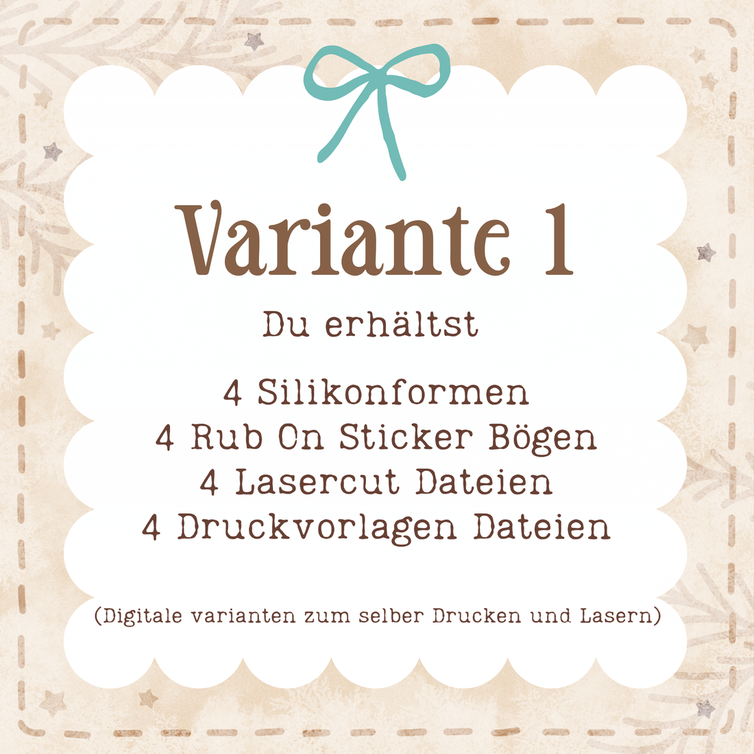 Silikonformen Adventskalender Wundertüte