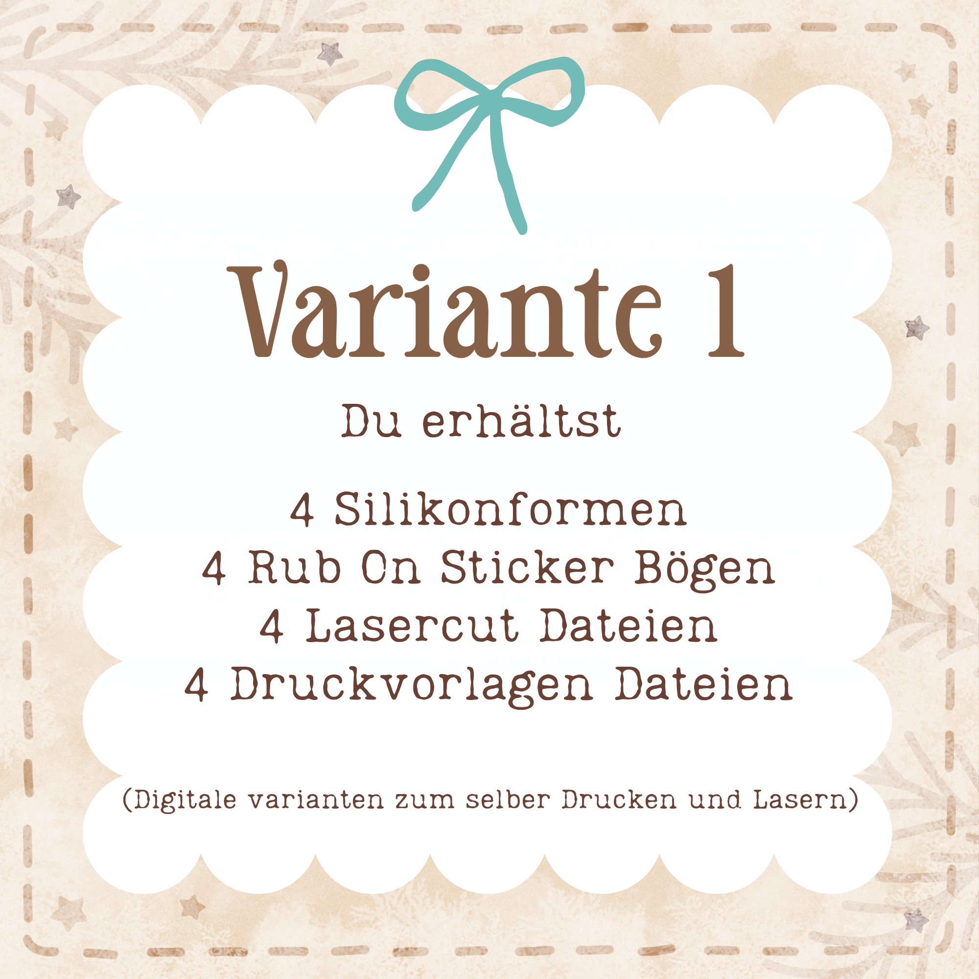 Silikonformen Adventskalender Wundertüte
