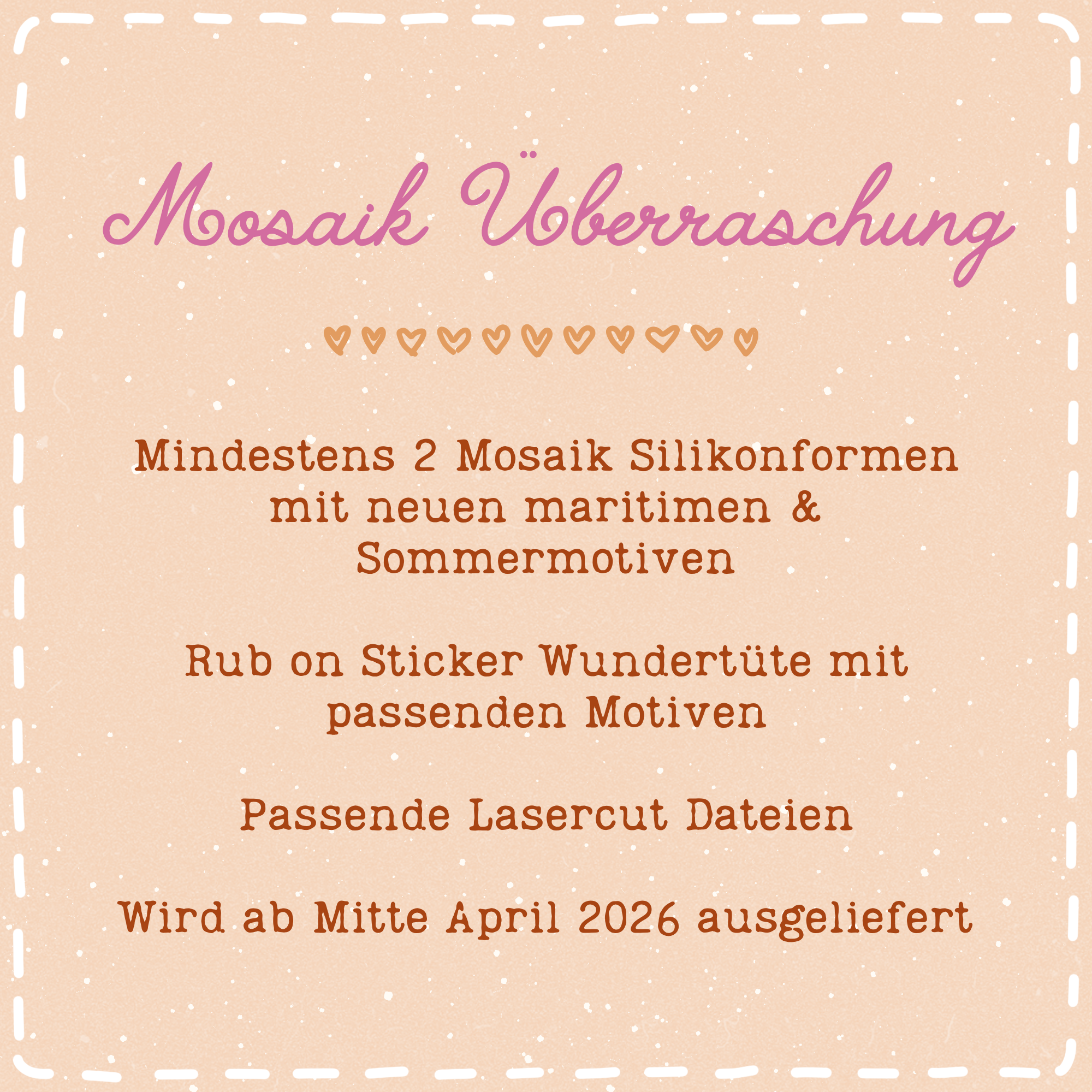 [Vorverkauf] Silikonformen Wundertüte Sommer & Maritimes - Verschiedene Variationen wählbar