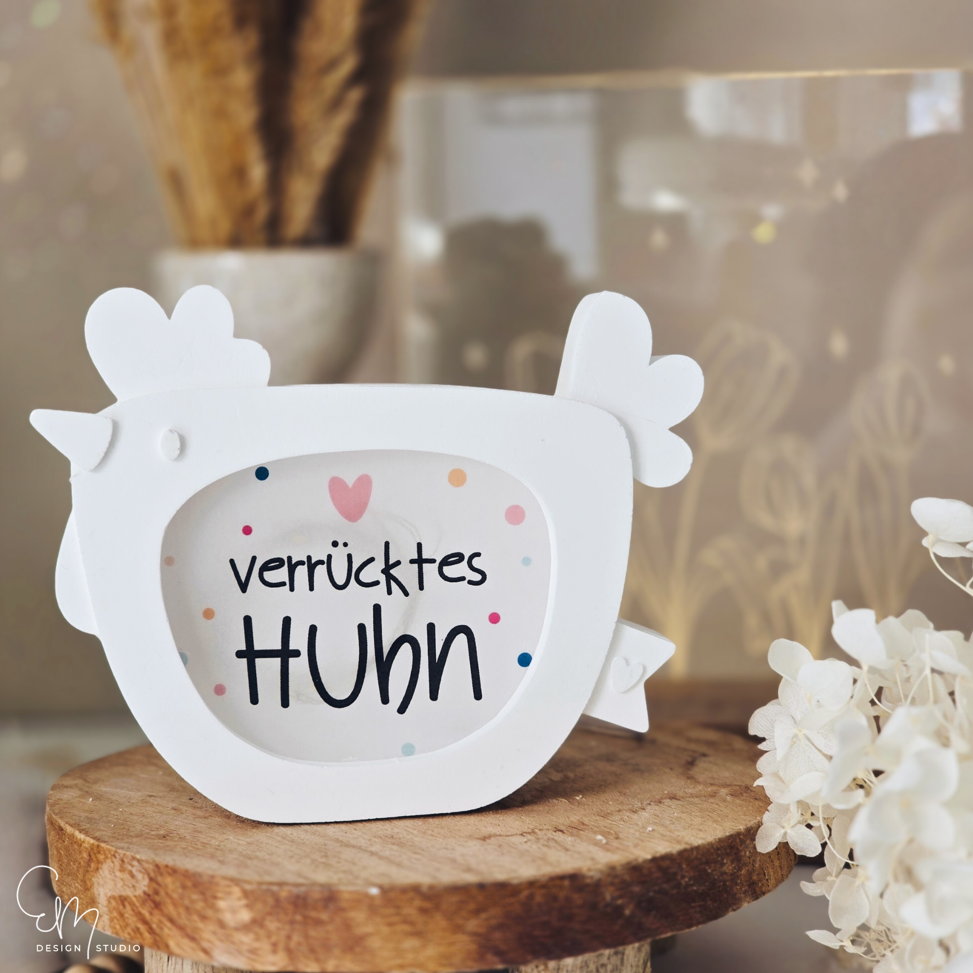 Silikonform - Leuchtendes Hühnchen "Henny Bloom" + Gratis Druckvorlage