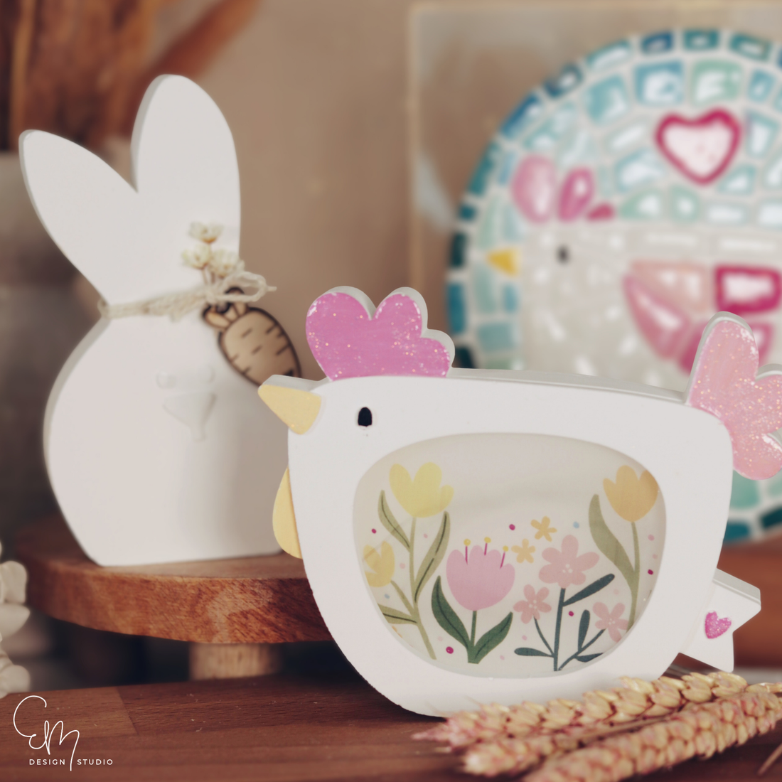 Gedruckte Inlay-Vorlagen auf Transparentpapier – "Henny Bloom"