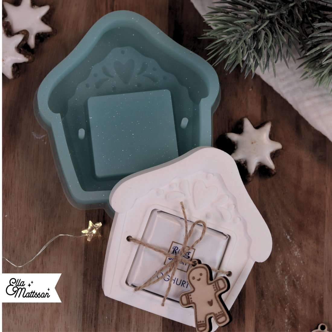 B-Ware - Silikonform - "Zuckerhäuschen" (Mit Gratis Lasercut Dateien)