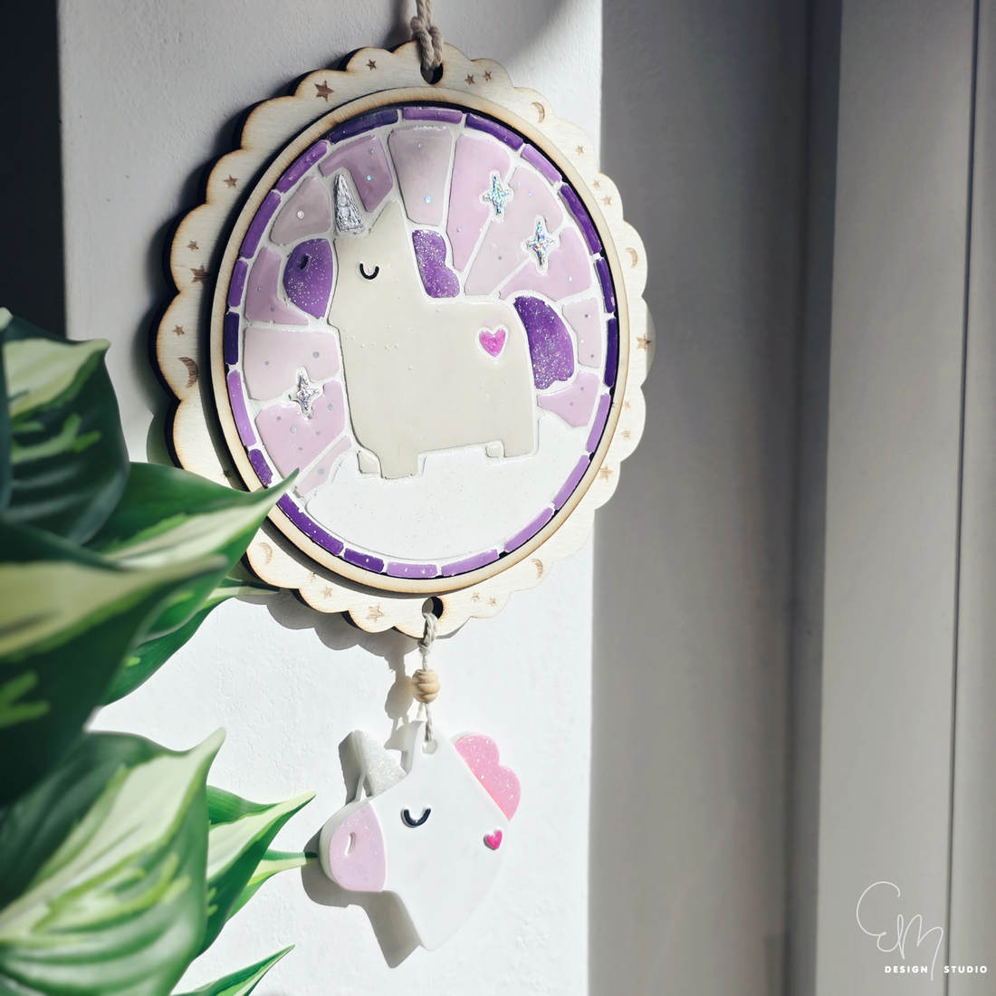 Lasercut Datei - Rahmen mit Sternen / Fassung für runde Mosaiktabletts Größe M