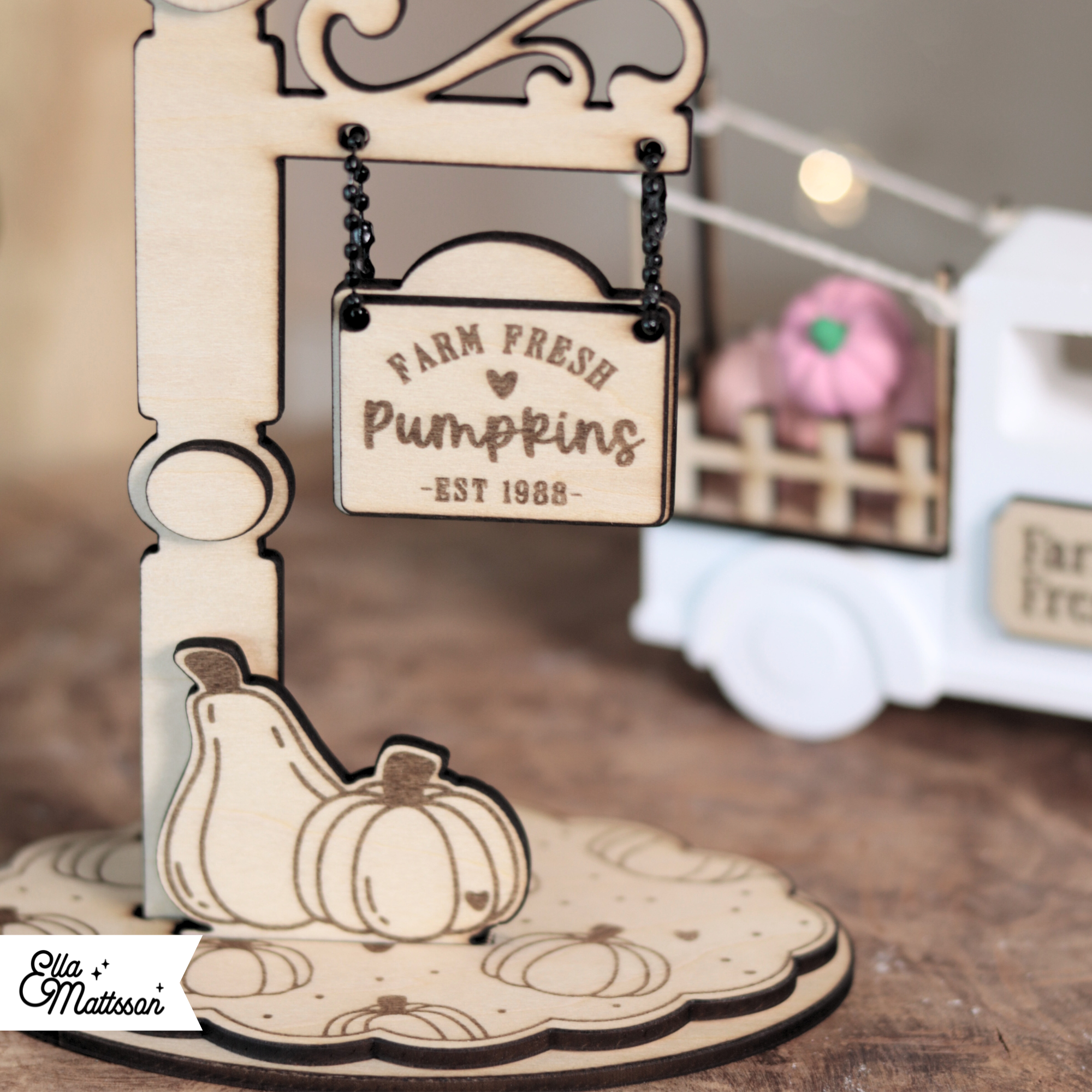 Lasercut Datei - Süßer Herbst Aufsteller