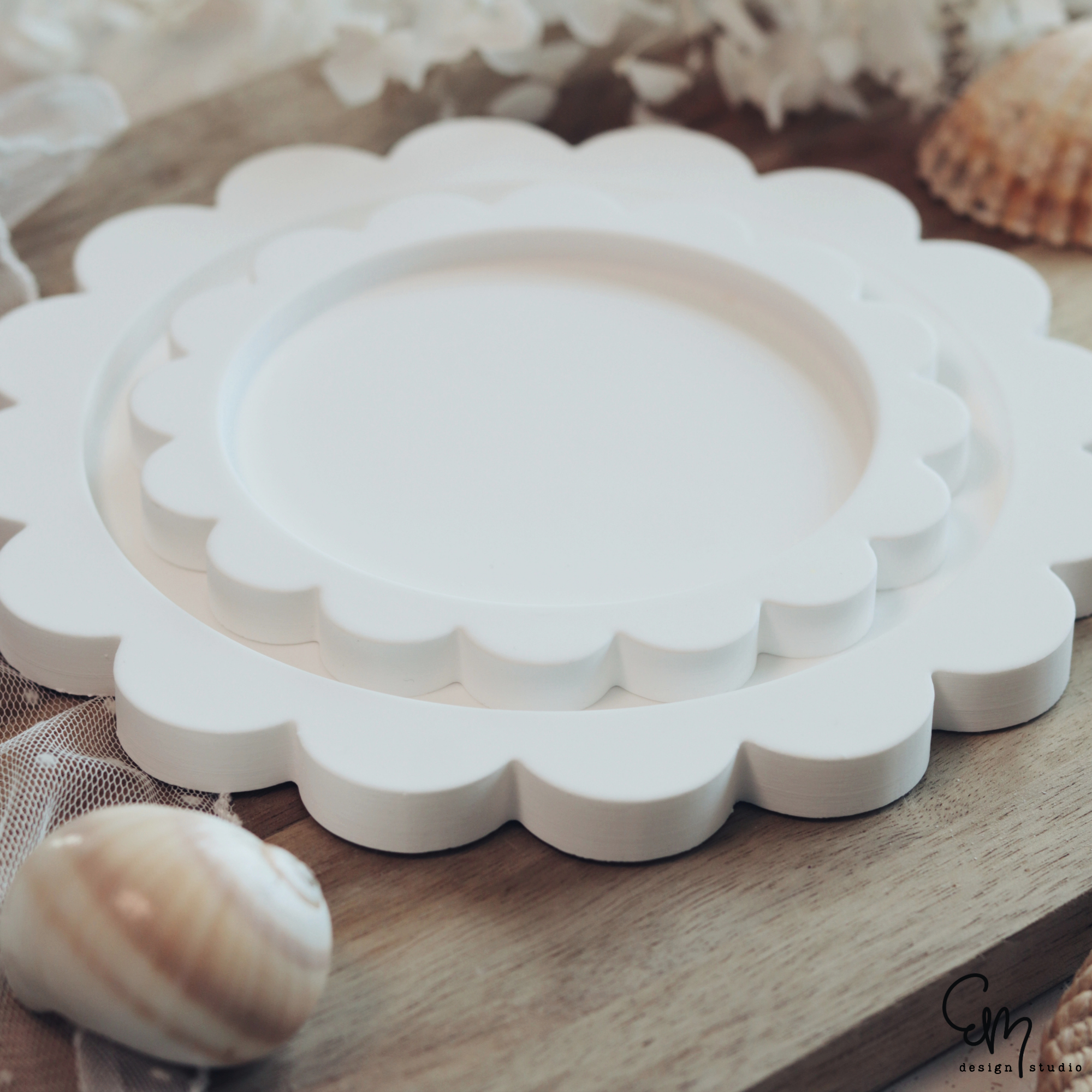 Silikonform Scallop Tray - kompatibel mit Mosaikformen | verschiedene Größen erhältlich