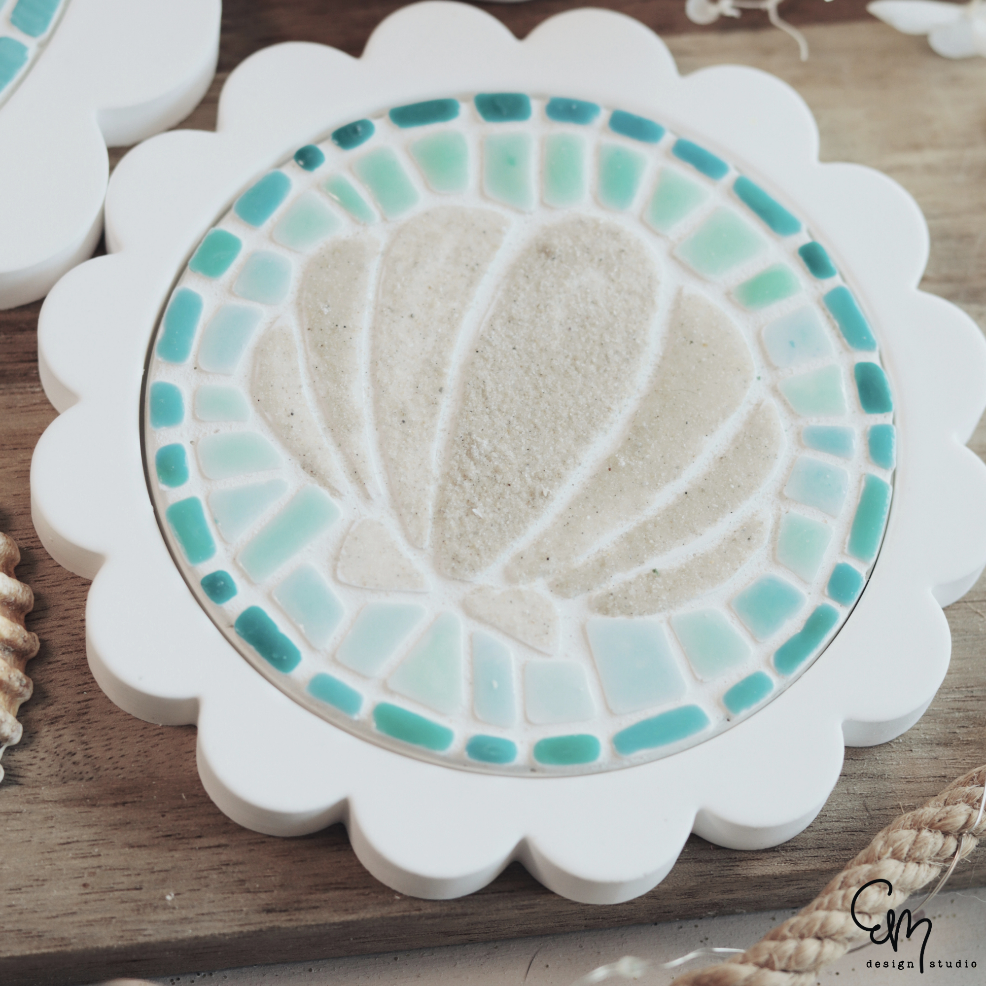 Silikonform Scallop Tray - kompatibel mit Mosaikformen | verschiedene Größen erhältlich