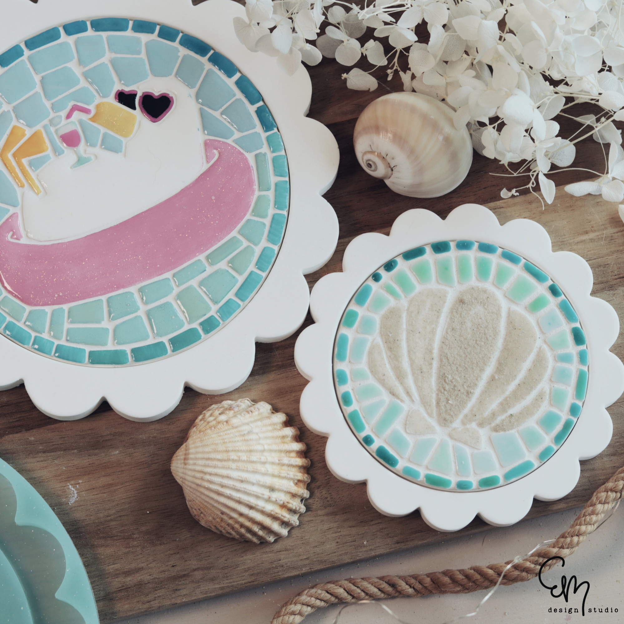 Silikonform Scallop Tray - kompatibel mit Mosaikformen | verschiedene Größen erhältlich