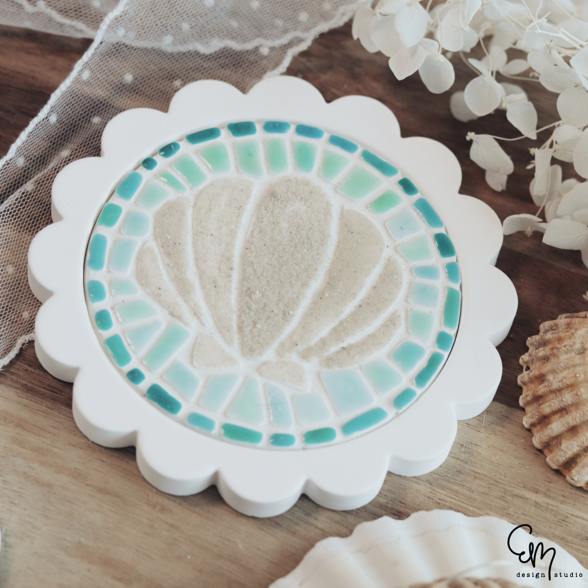 Silikonform Scallop Tray - kompatibel mit Mosaikformen | verschiedene Größen erhältlich