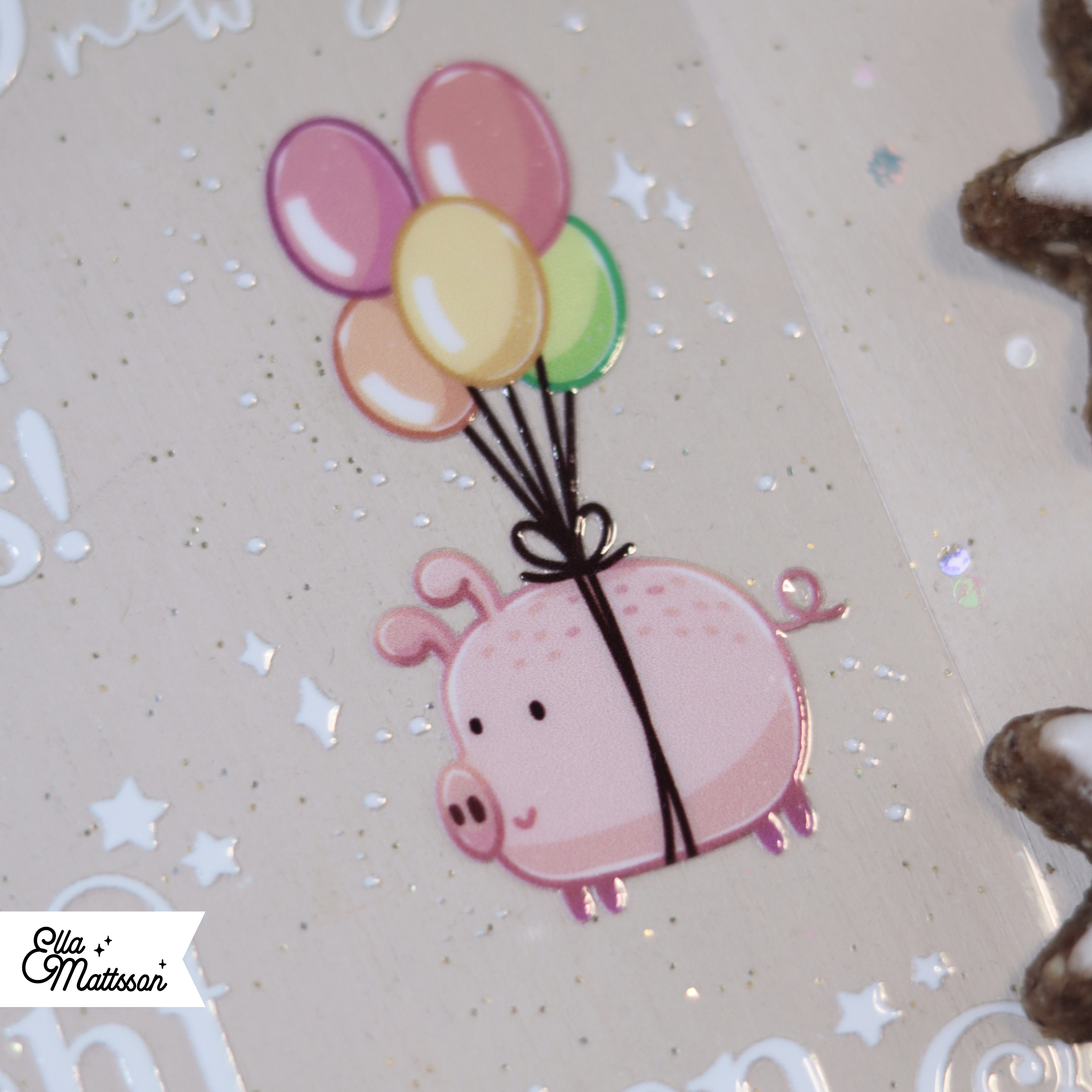 Rub On Sticker Din A6 - "Frohes Neues"