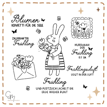 Plotter / Lasercut Datei - Zauberhafter Frühling mit Hasi