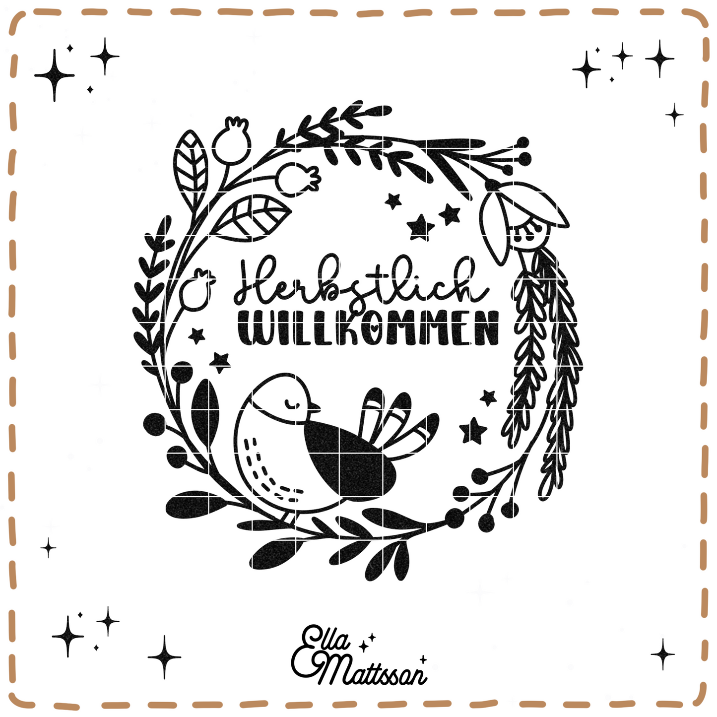 Plotterdatei Bundle - "Zauberhafte Herbstkränze" - Ella Mattsson©