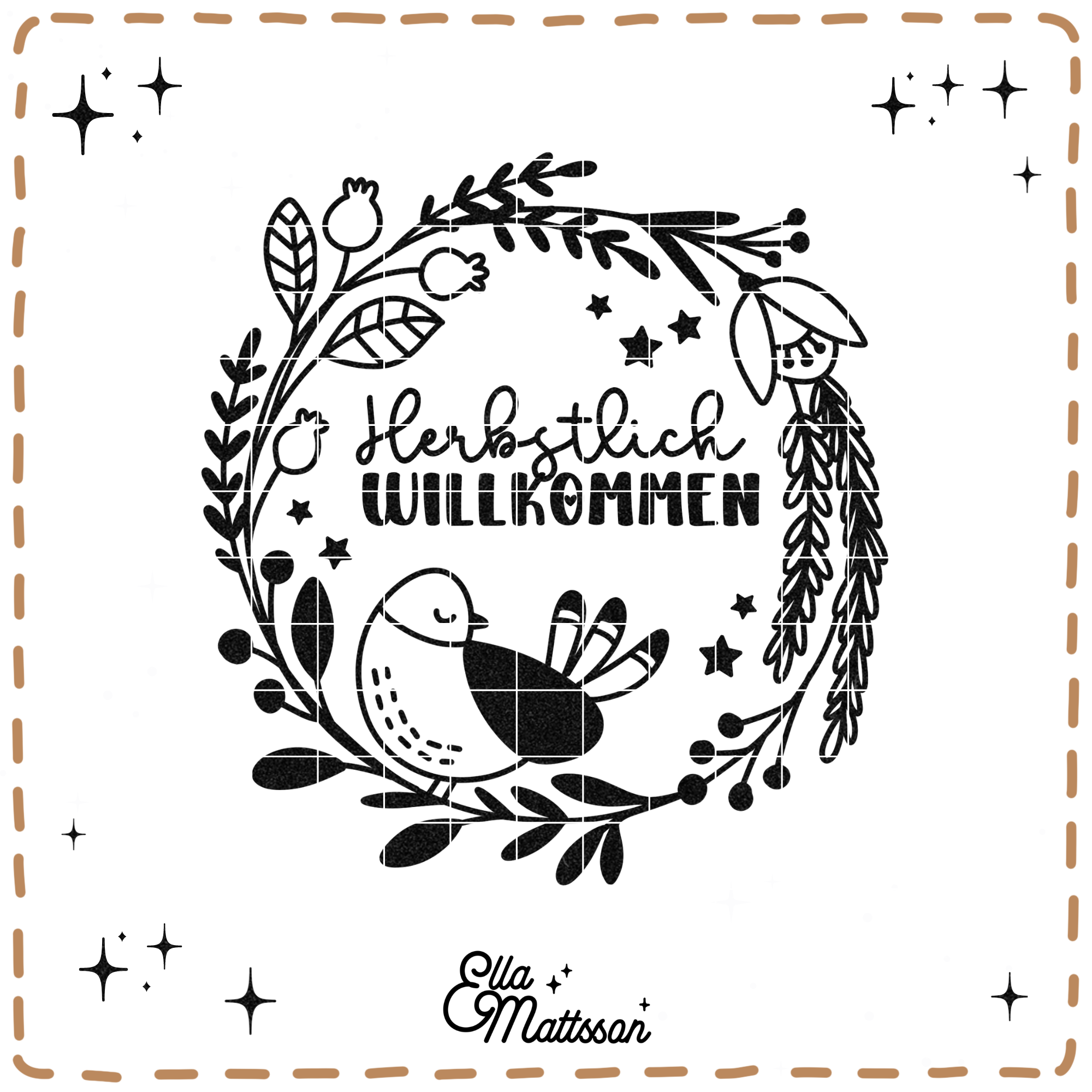 Plotterdatei Bundle - "Zauberhafte Herbstkränze" - Ella Mattsson©