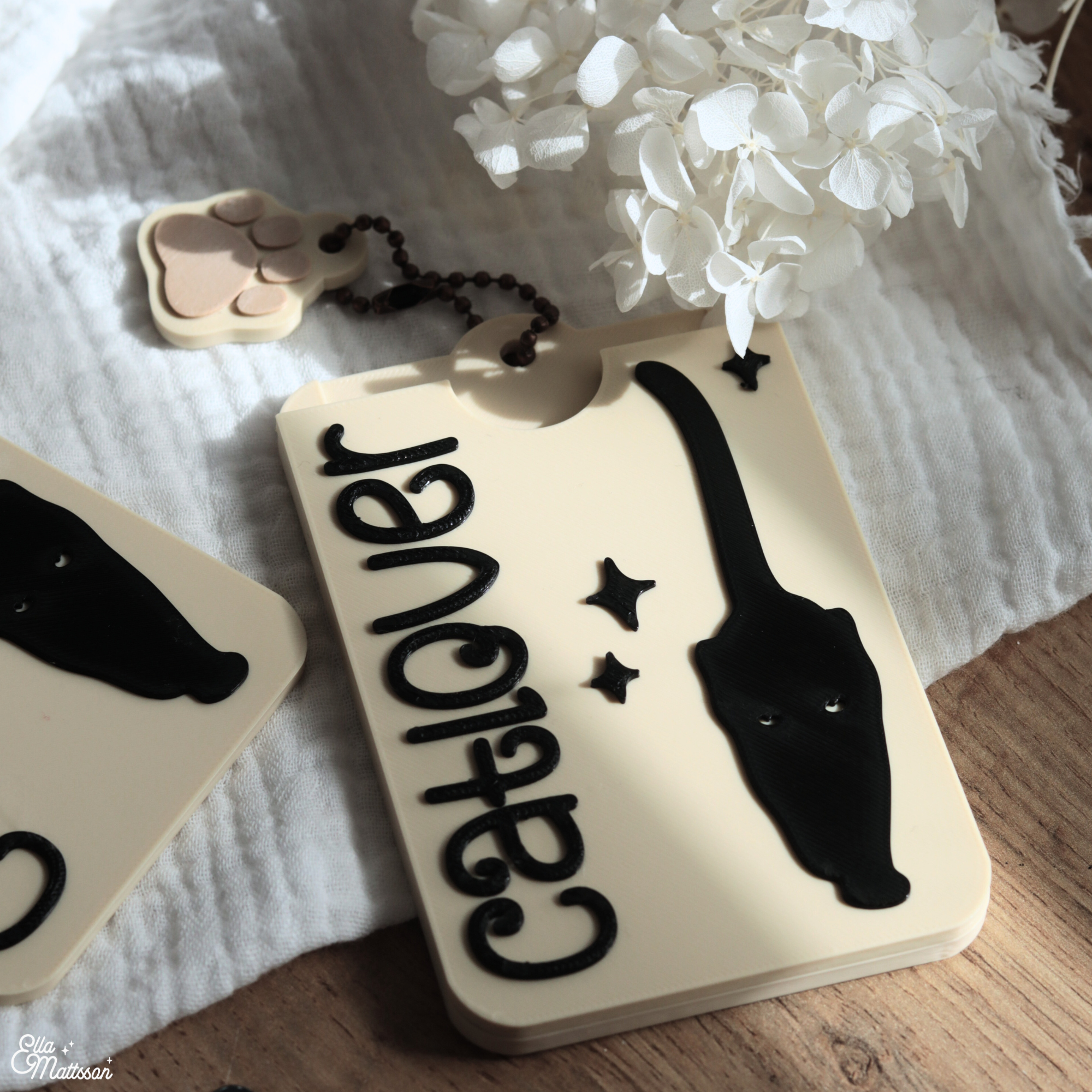 3D Druckdatei (STL) - Kartenhalter "Catlover"