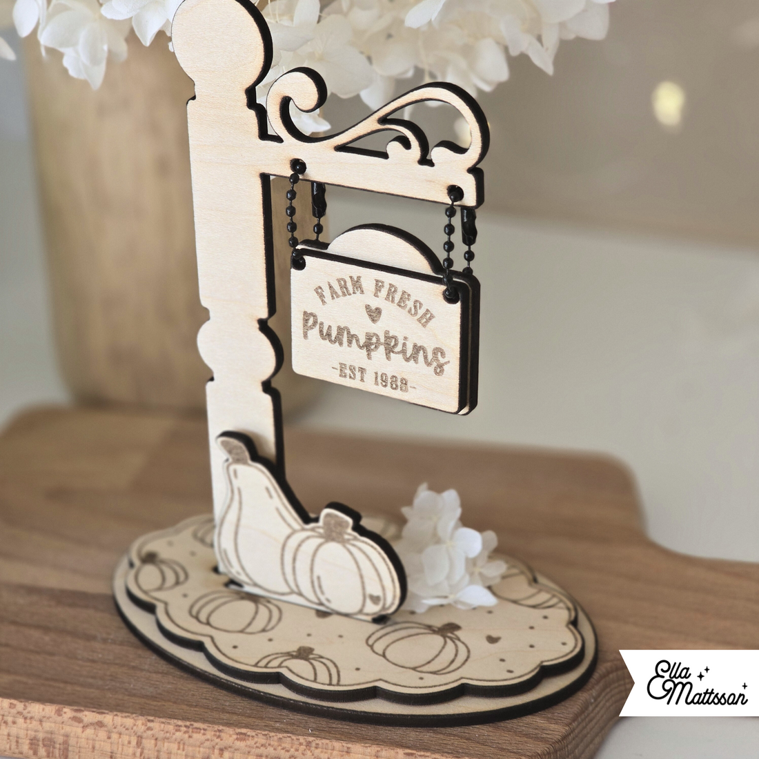Lasercut Datei - Süßer Herbst Aufsteller