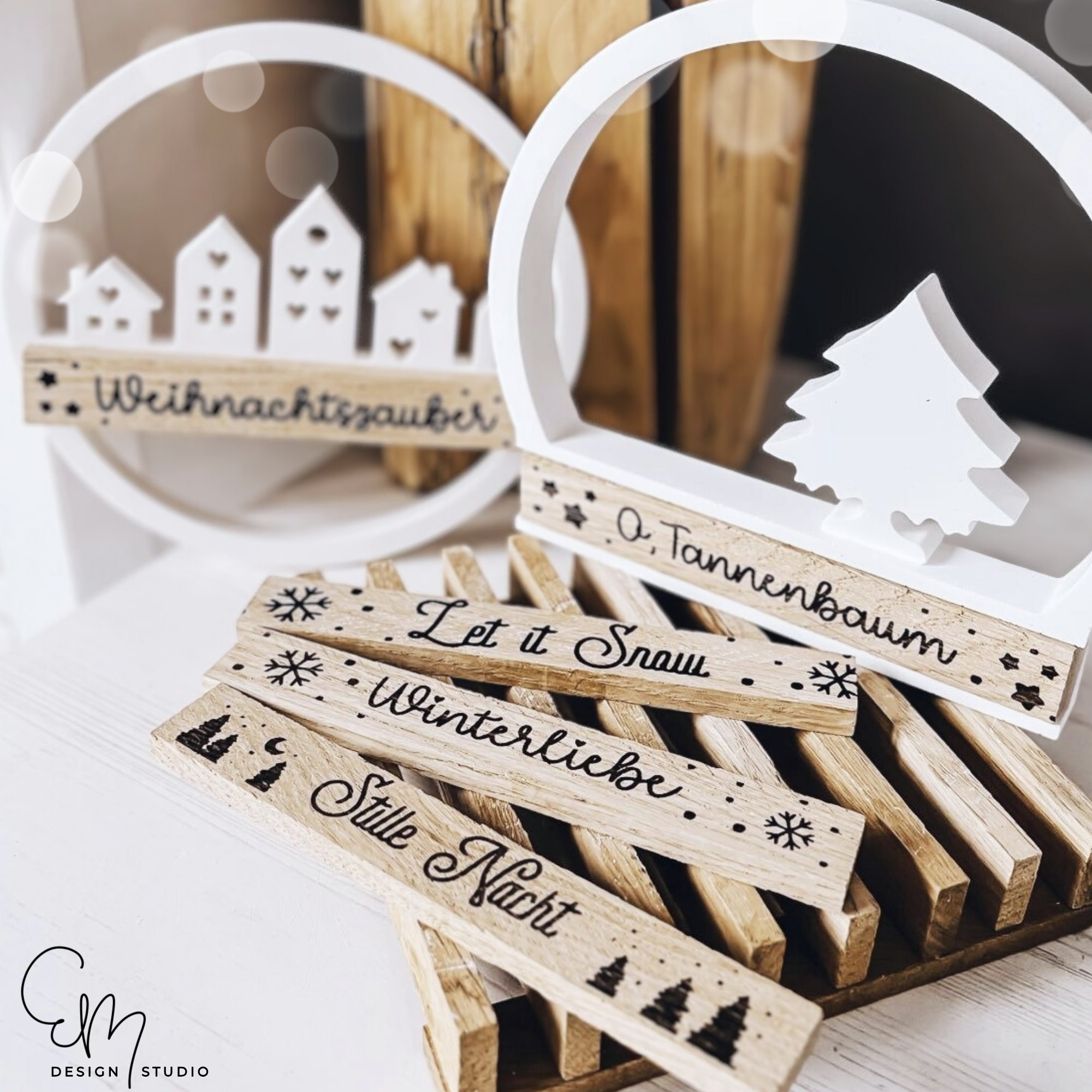 Lasercut datei für Klötzchen - Winter, Winter