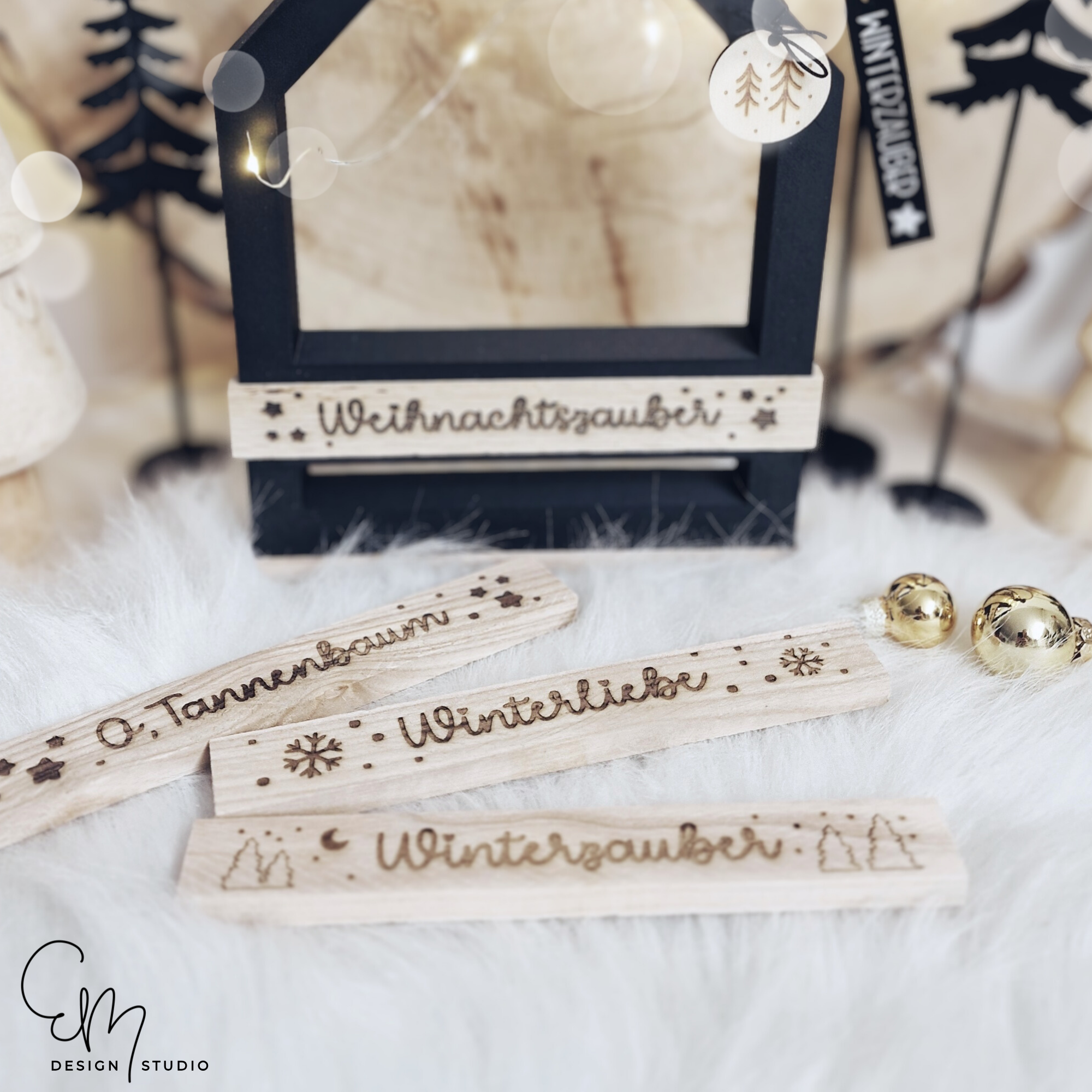 Lasercut datei für Klötzchen - Winter, Winter