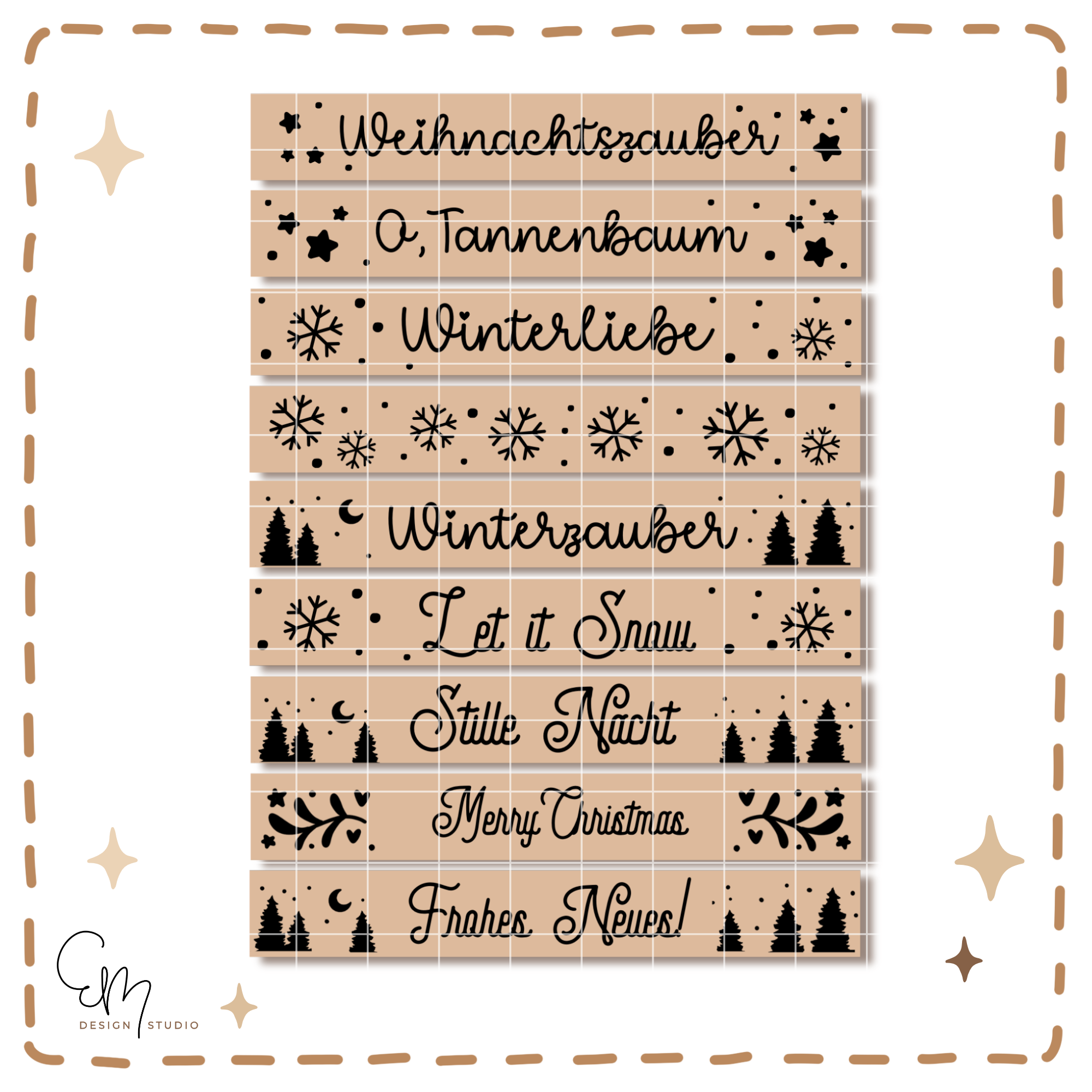 Lasercut datei für Klötzchen - Winter, Winter