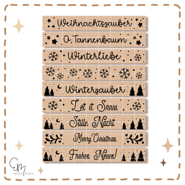 Lasercut datei für Klötzchen - Winter, Winter