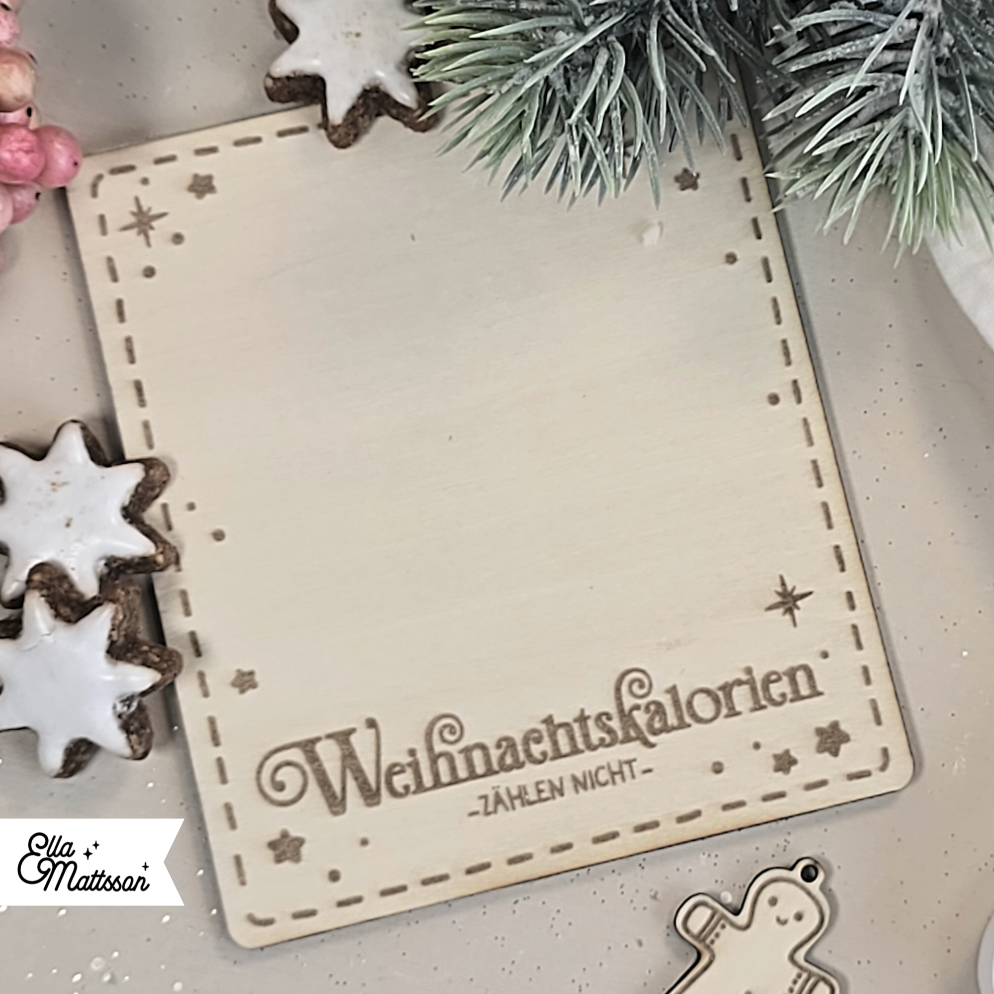 Silikonform - Lebkuchen Stern für Schokokugel (Mit Gratis Lasercut Dateien + Stabkerzen Einsatz)