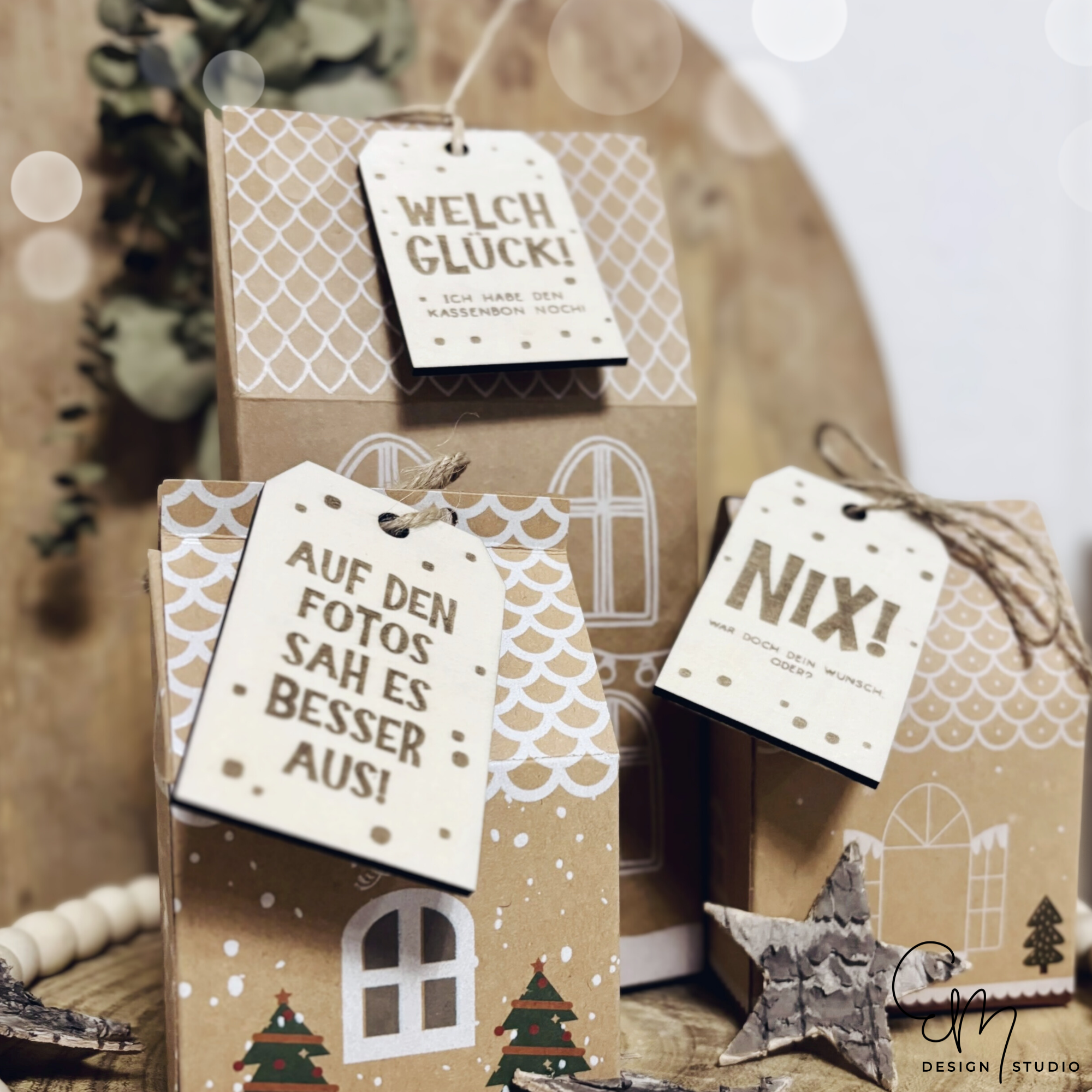 Lasercut + Print & Cut - lustige Geschenkanhänger