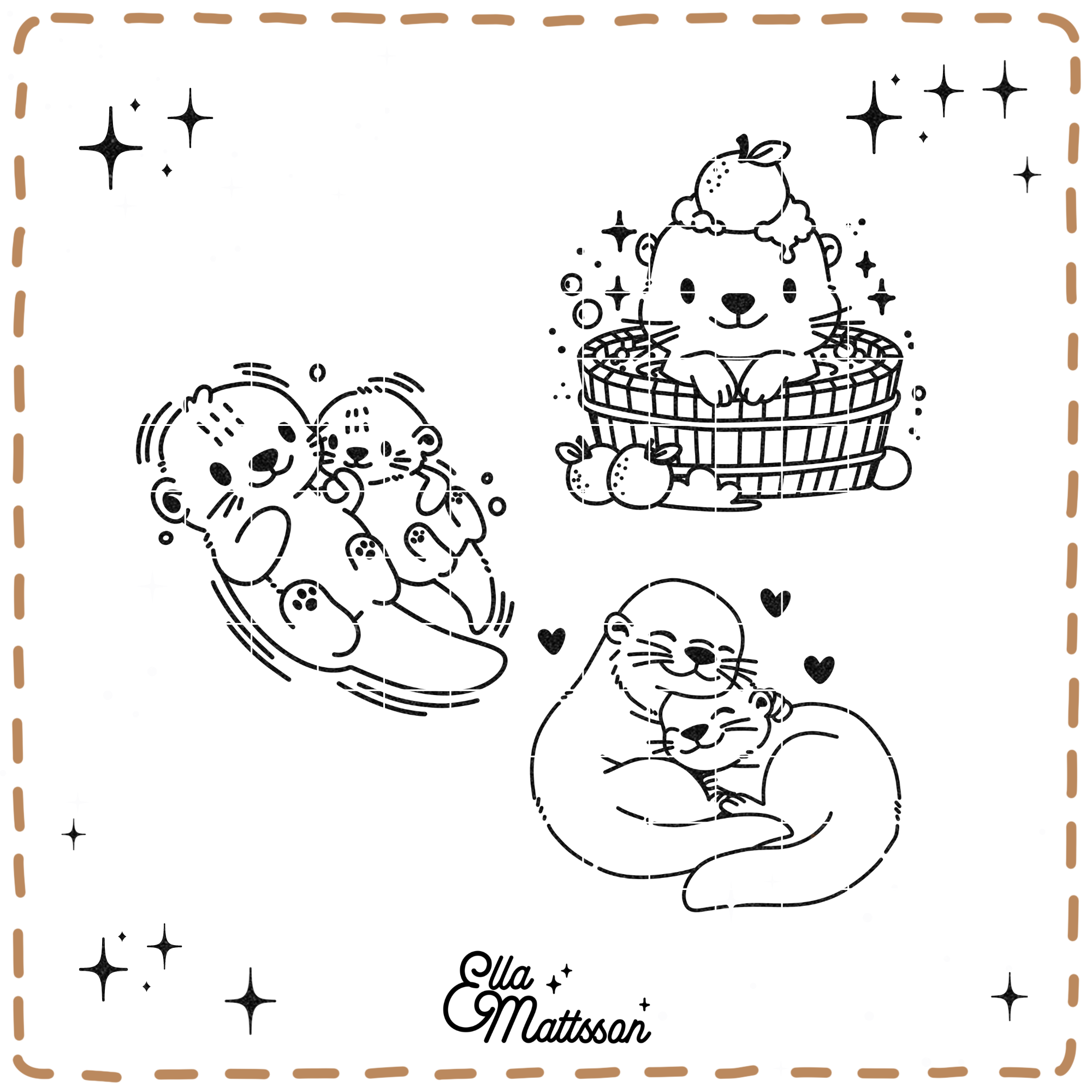 Plotterdatei Bundle - "Otterliebe" Ella Mattsson©