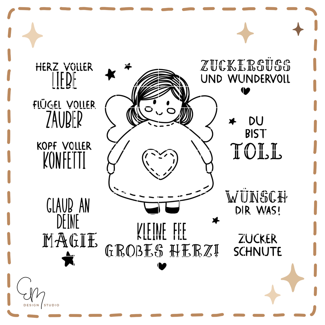 Plotter / Lasercut Datei - Zuckersüße Pummelfee