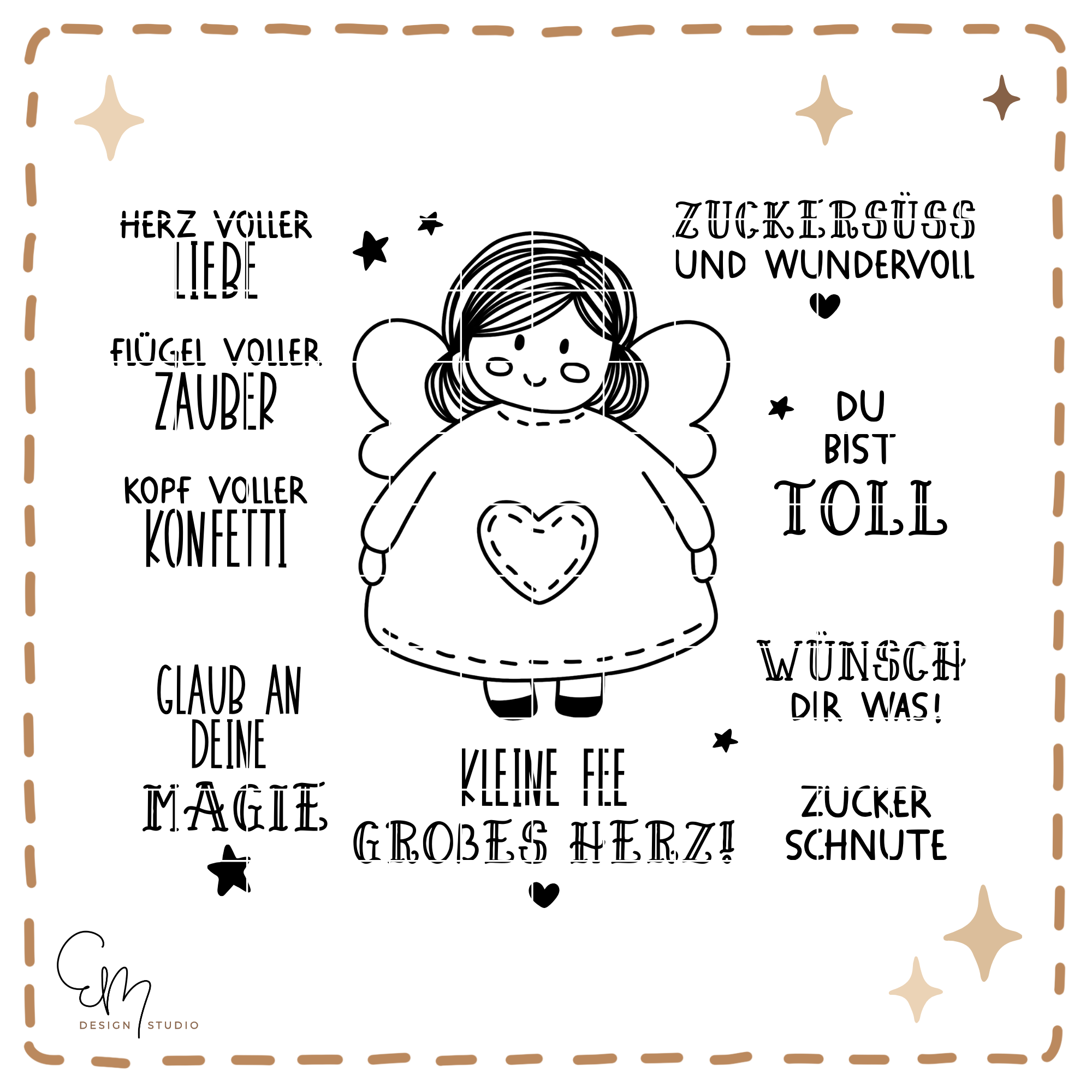 Plotter / Lasercut Datei - Zuckersüße Pummelfee