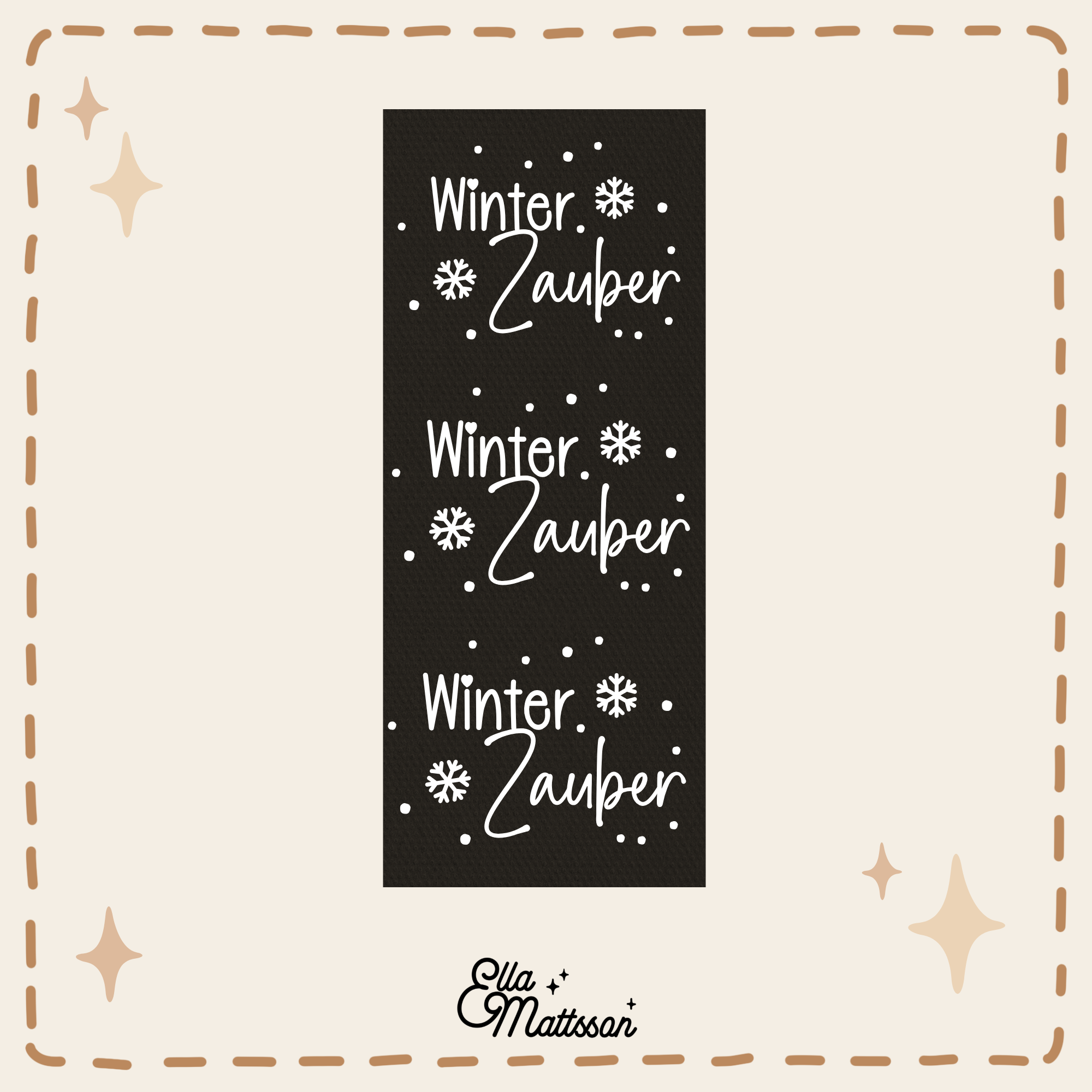 Rub On Sticker - 3x "Winterzauber"