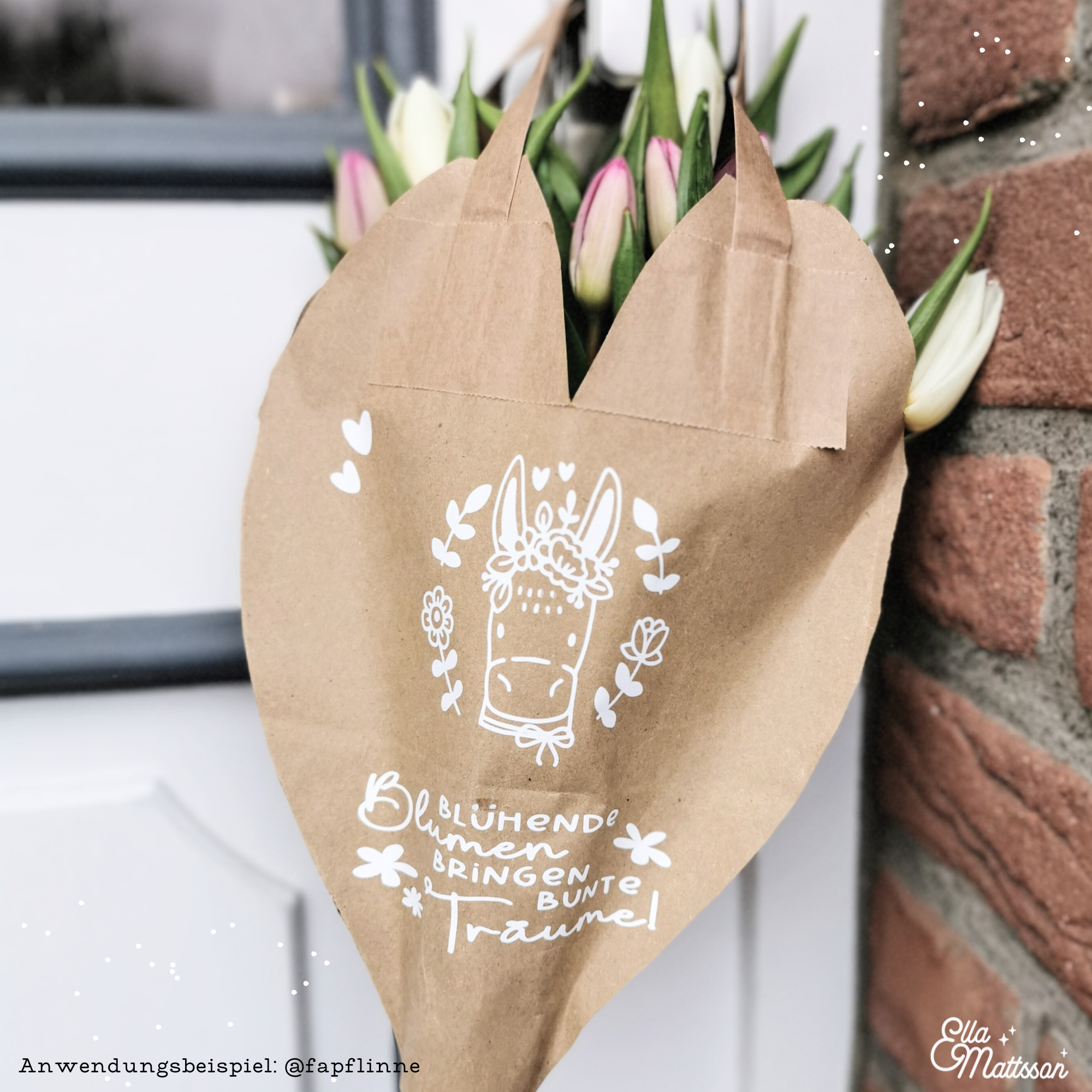Plotterdatei Bundle - "Süße Esel mit Blumen"