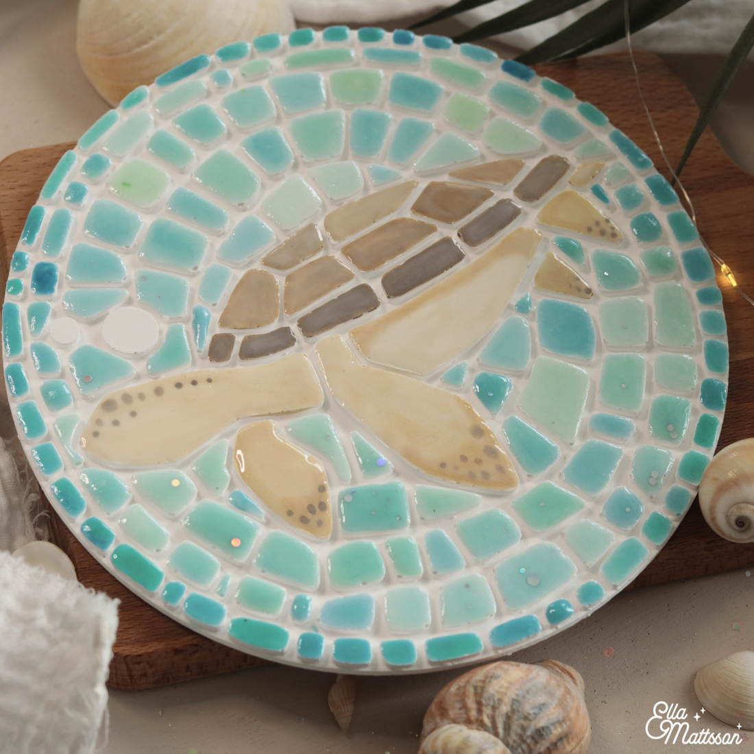 B-Ware - Silikonform Mosaik Tablett L - "Turtle"