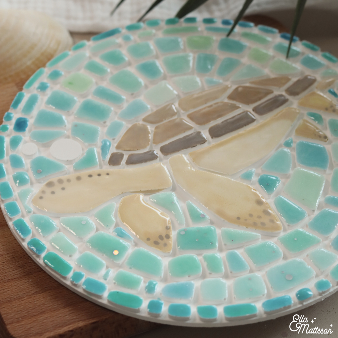 Silikonform Mosaik Tablett L - "Turtle"
