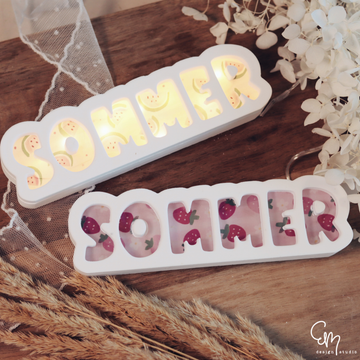 Silikonform - "Sommer" Schriftzug zum Beleuchten