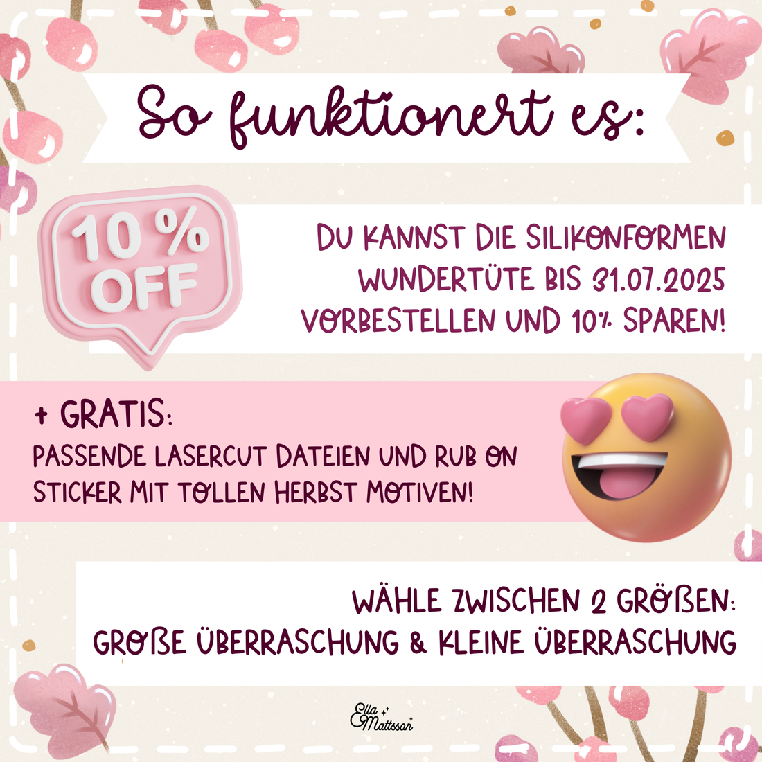 (Vorbestellen) Silikonformen Wundertüte "Herbst"